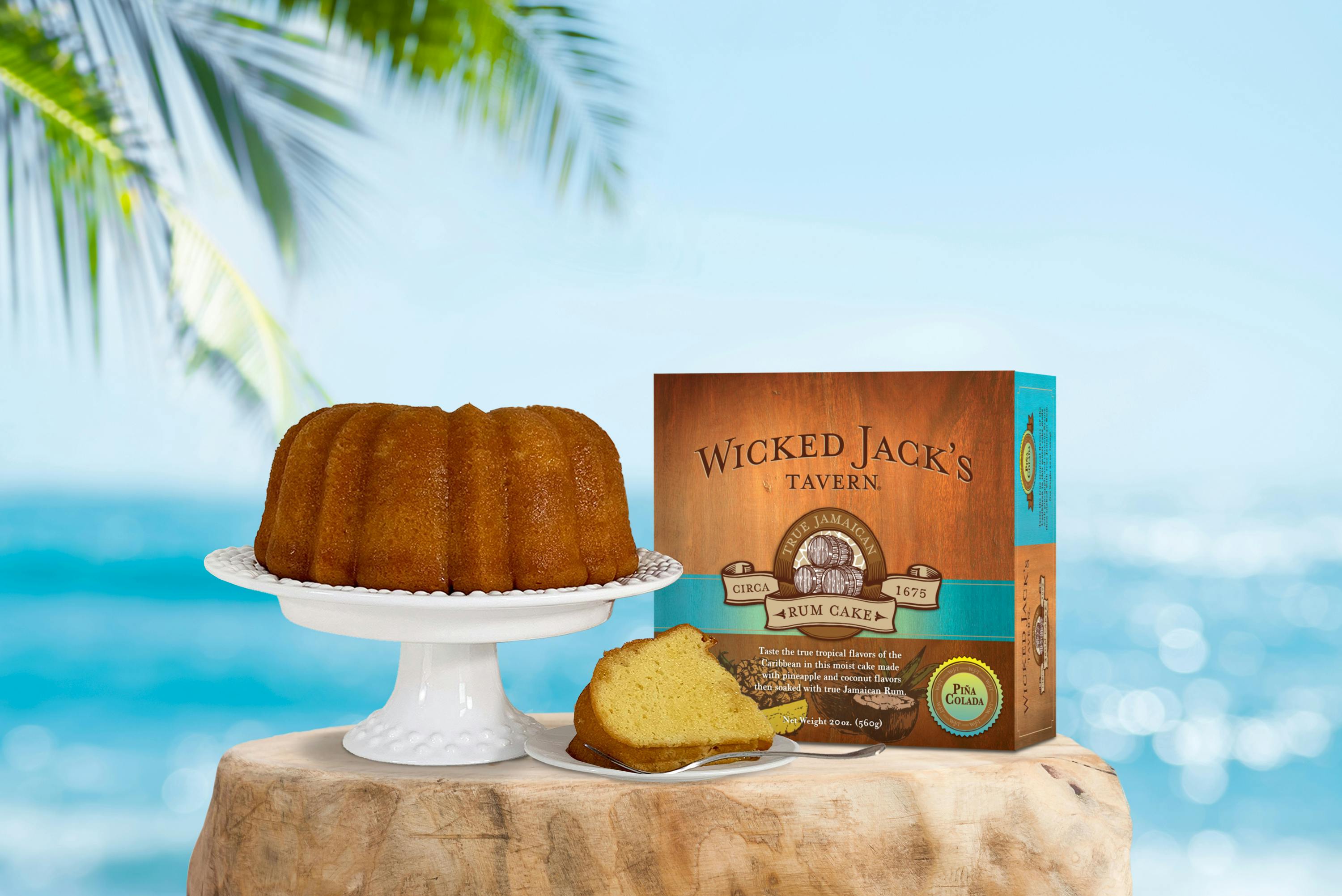 Piña Colada Rum Cake by Wicked Jack's Tavern