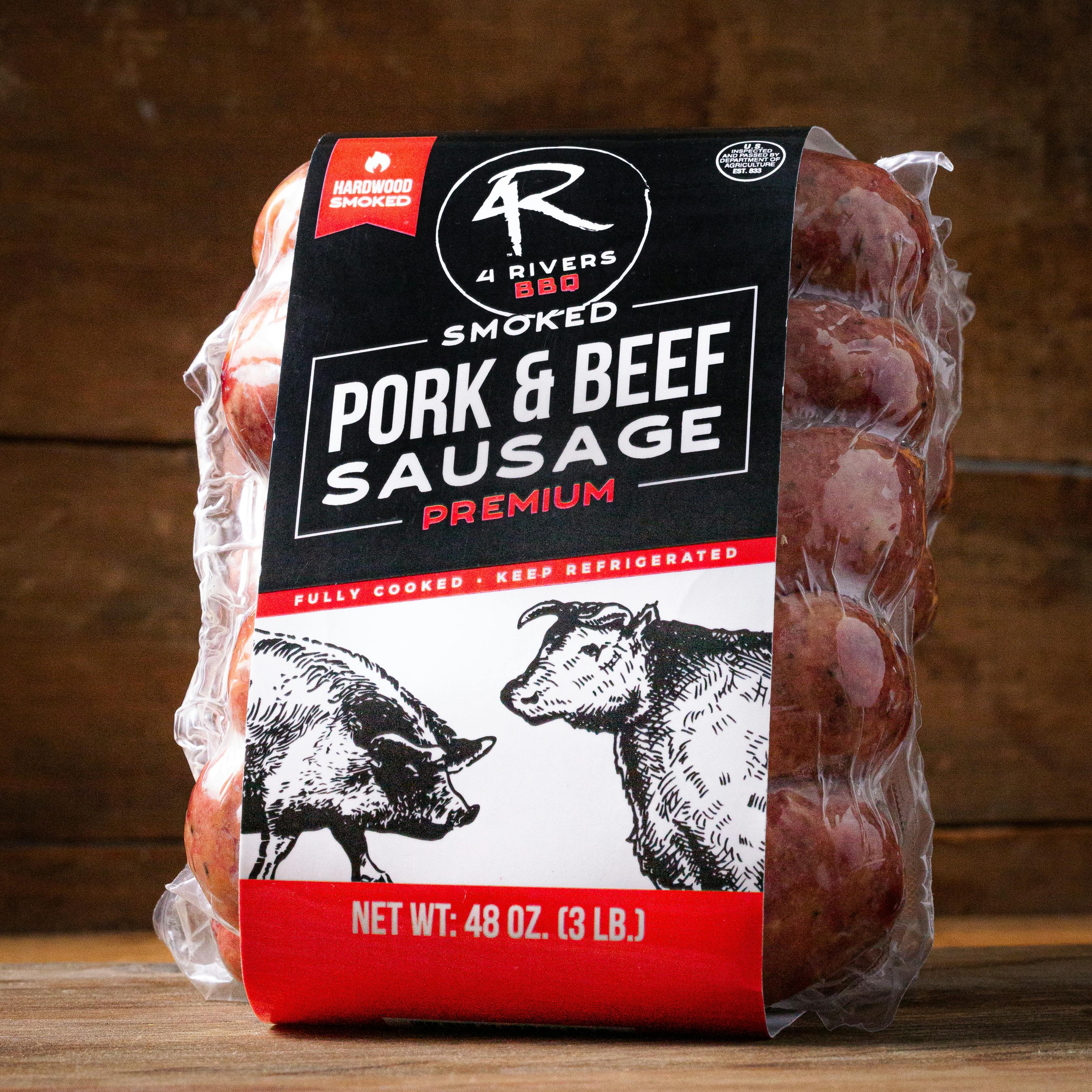 Smoked Pork & Beef Sausage - 3 lbs. by 4 Rivers Smokehouse - Alternate image 1
