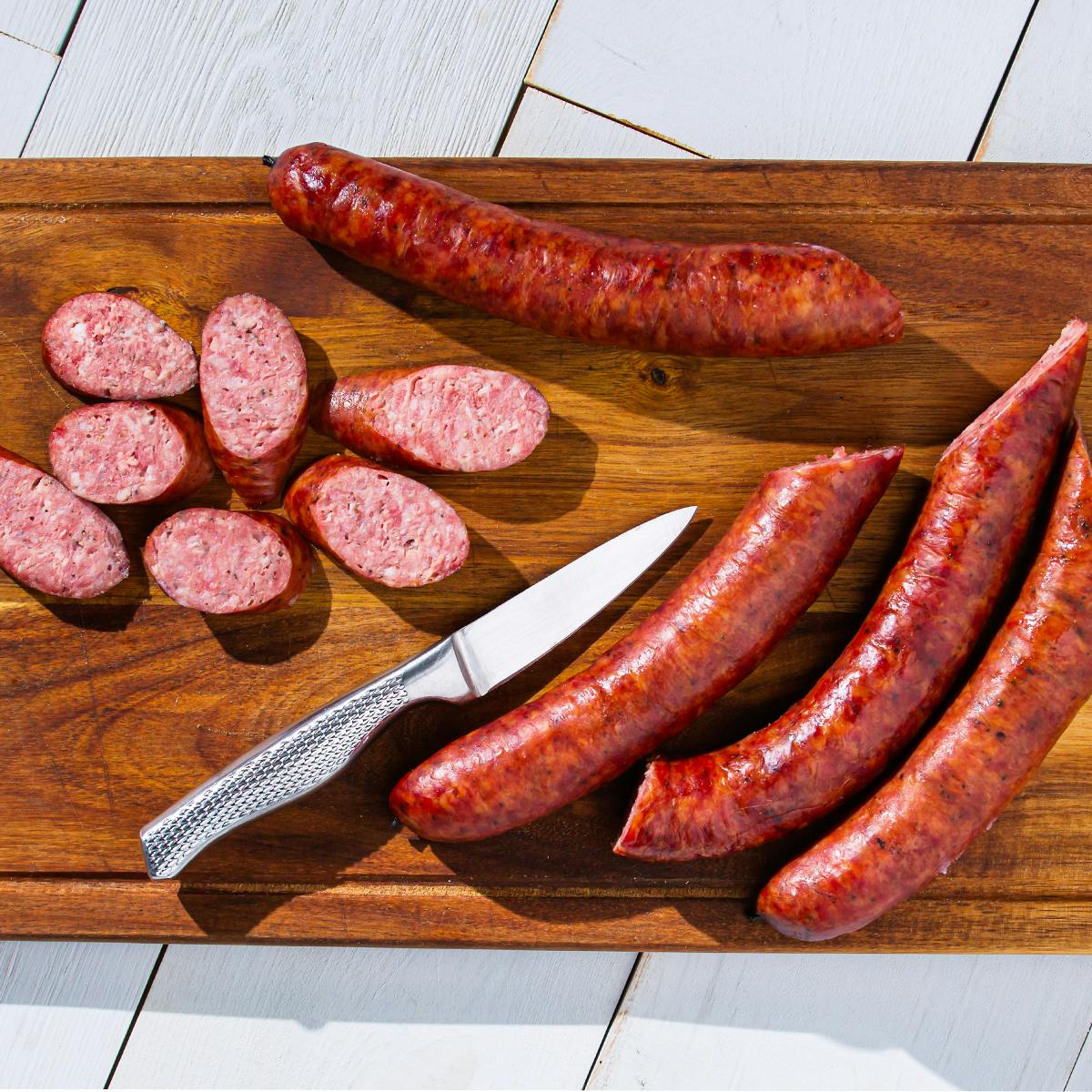 Smoked Pork & Beef Sausage - 3 lbs. by 4 Rivers Smokehouse