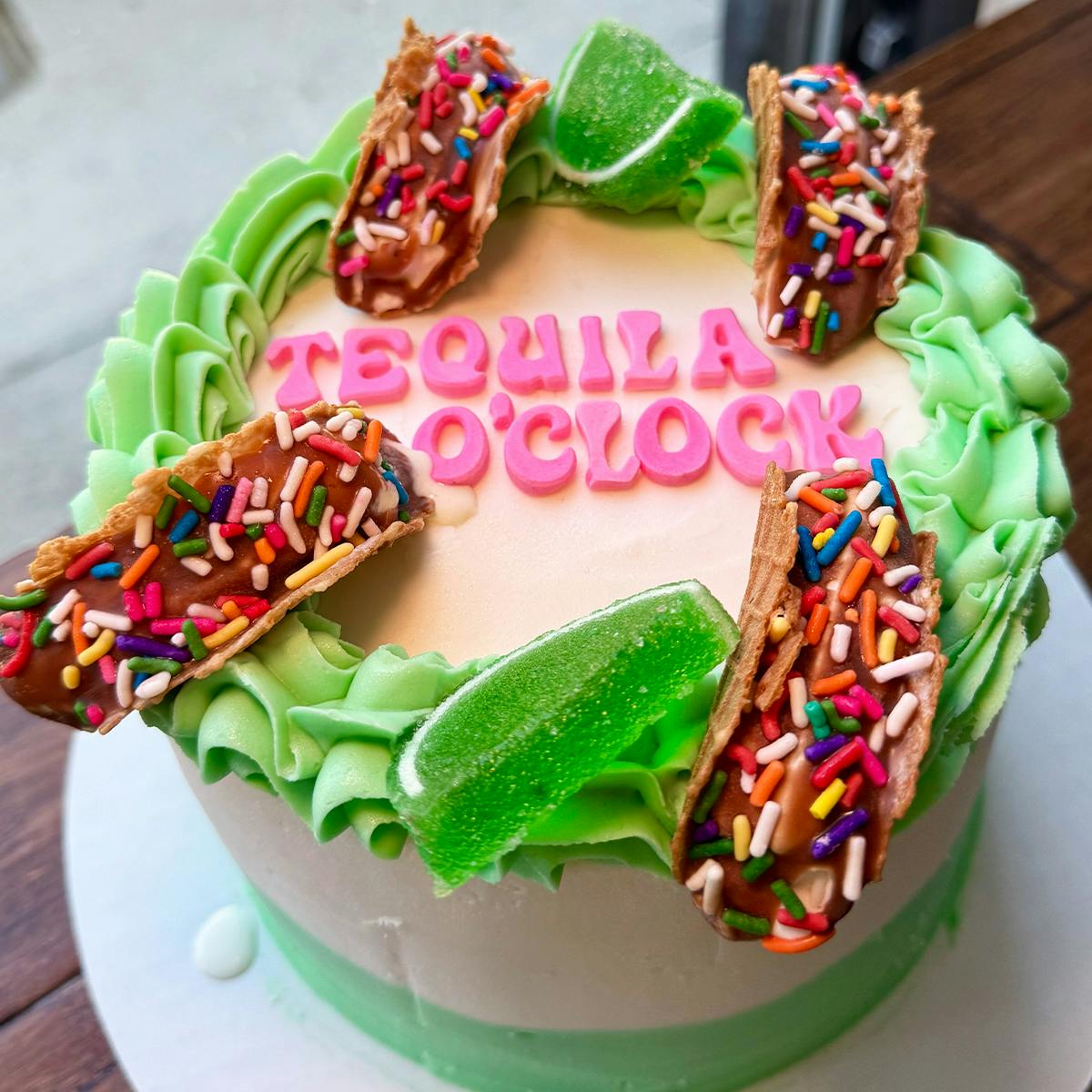 "Tequila O'Clock" Boozy Ice Cream Cake by Tipsy Scoop Boozy Ice Cream