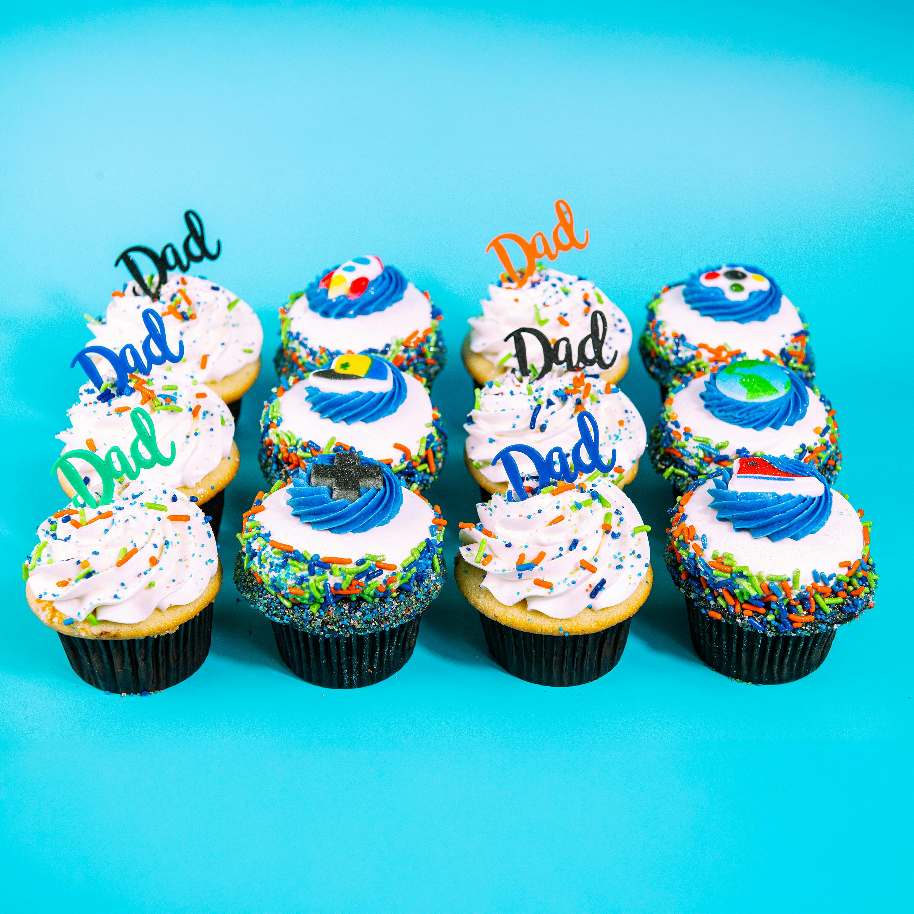 Father's Day "Dad's Day, Your Way" Cupcakes - 12 Pack by Trophy Cupcakes