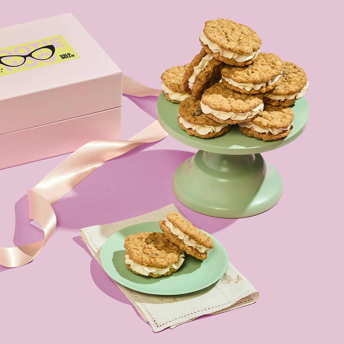 Carla Hall's Oatmeal Sandwich Cookies + The Melody Bouquet by Goldbelly x UrbanStems - Alternate image 1