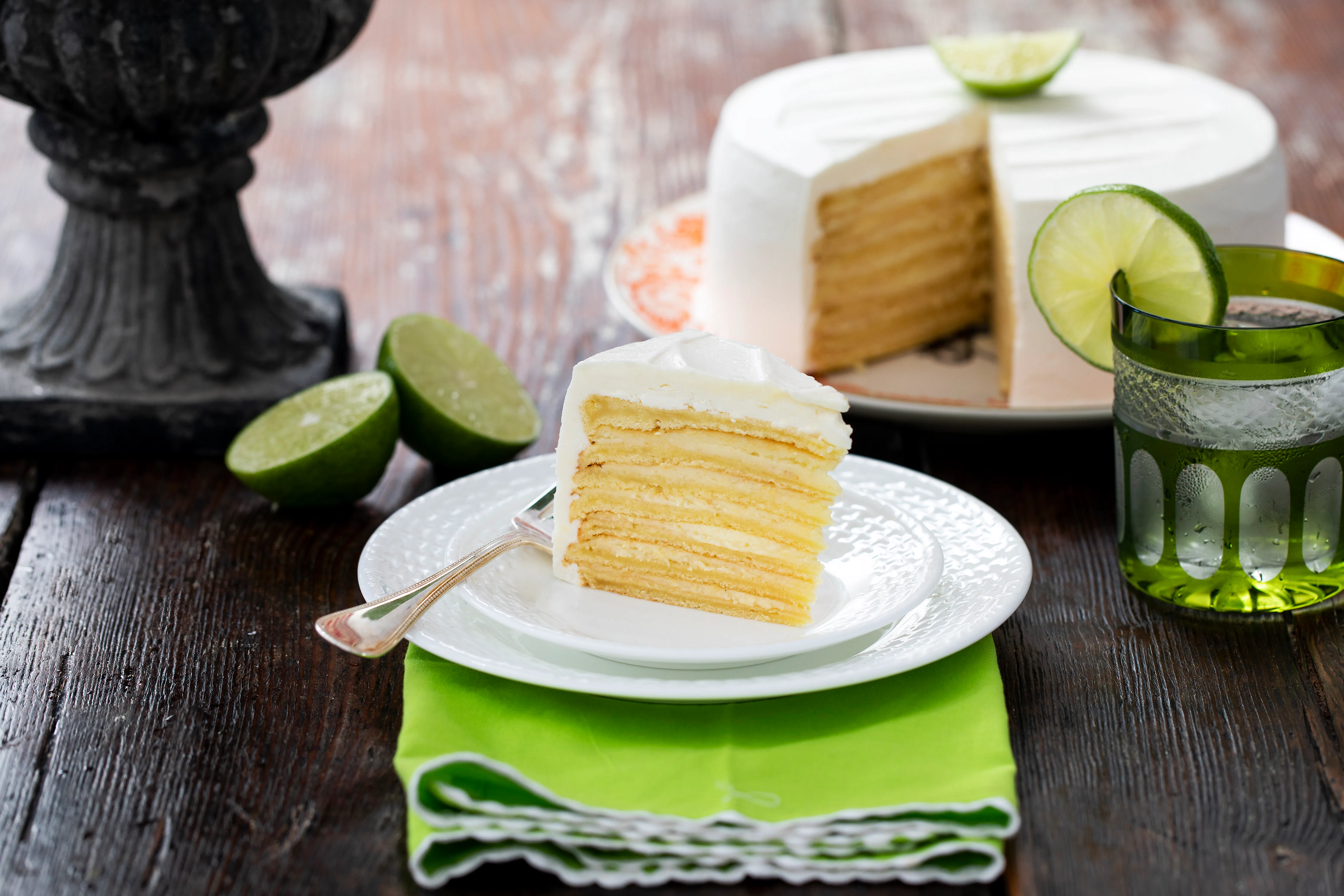 7-Layer Key Lime Cake by Caroline's Cakes - Alternate image 1