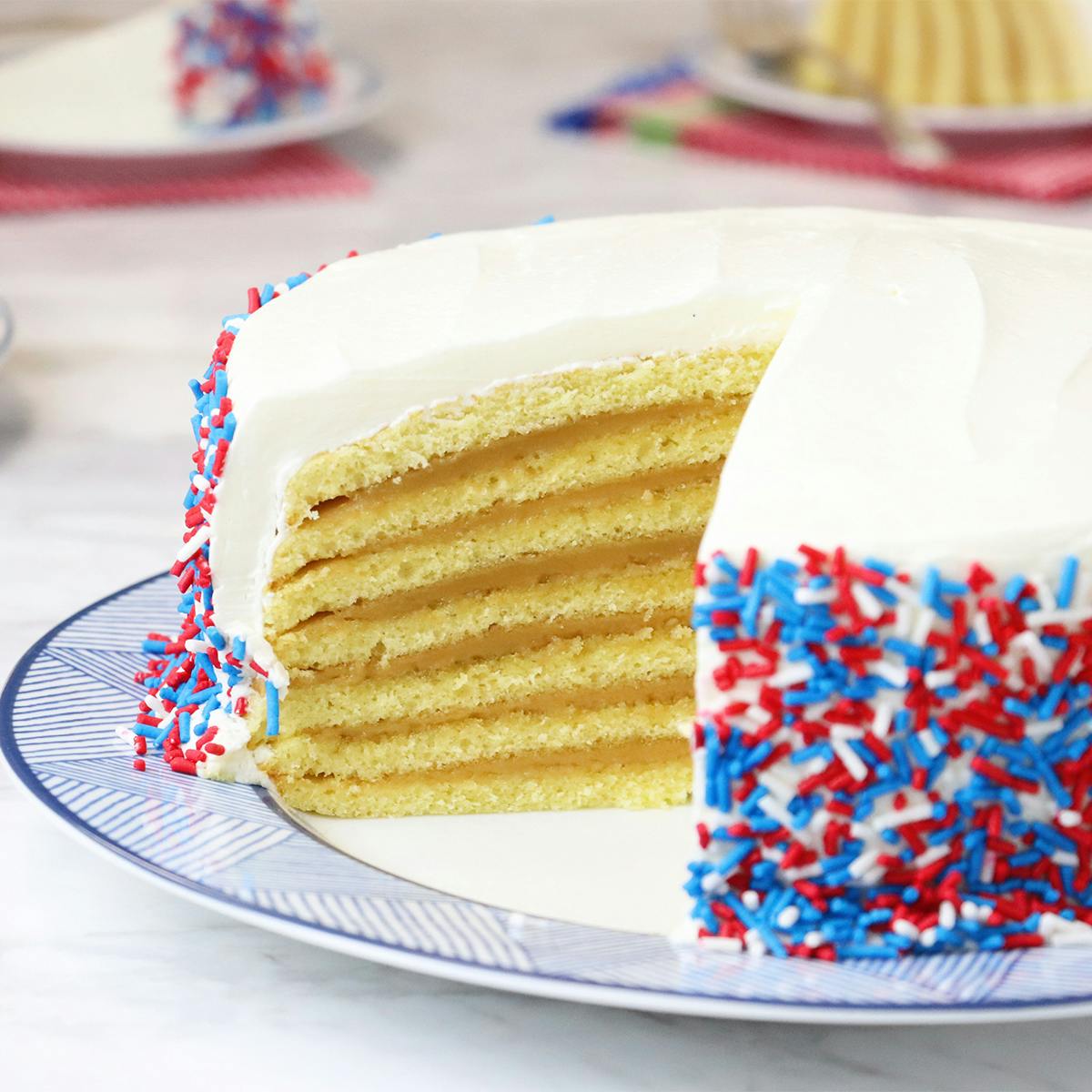 Star Spangled Caramel Cake by Caroline's Cakes