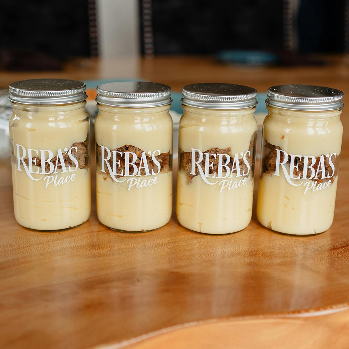 Southern Banana Pudding Jar Kit for 4 by Reba's Place