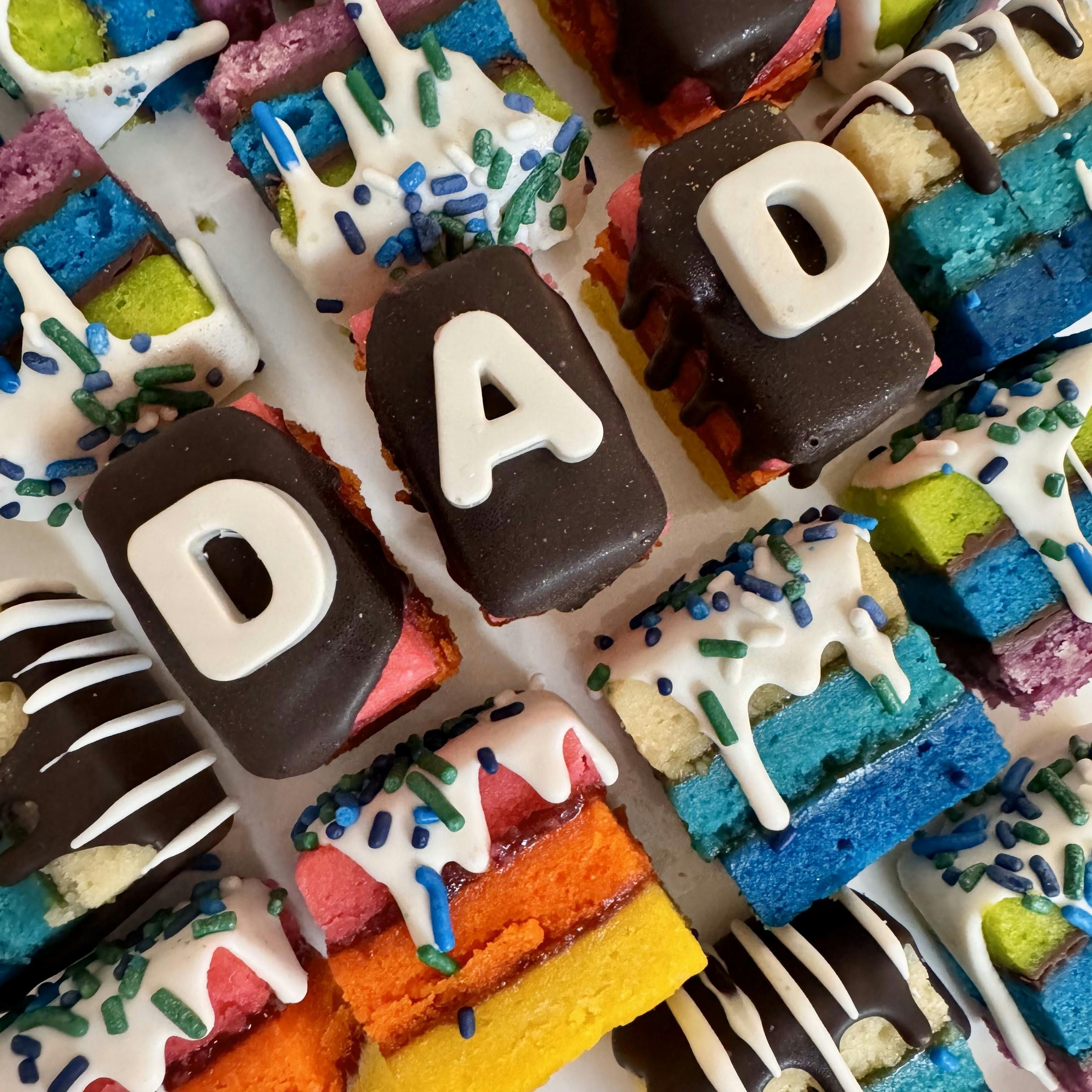 Father's Day Rainbow Cookies- 20 Pack by Zola Bakes