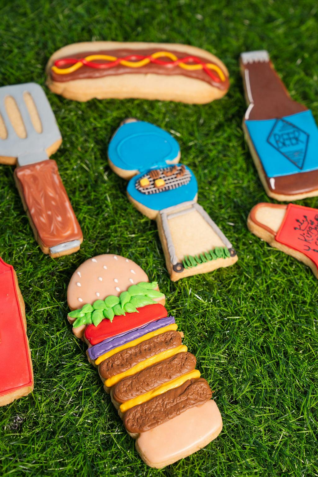 "Grill Master" Father's Day Cookies - 6 Pack by The Goddess and Grocer - Alternate image 1