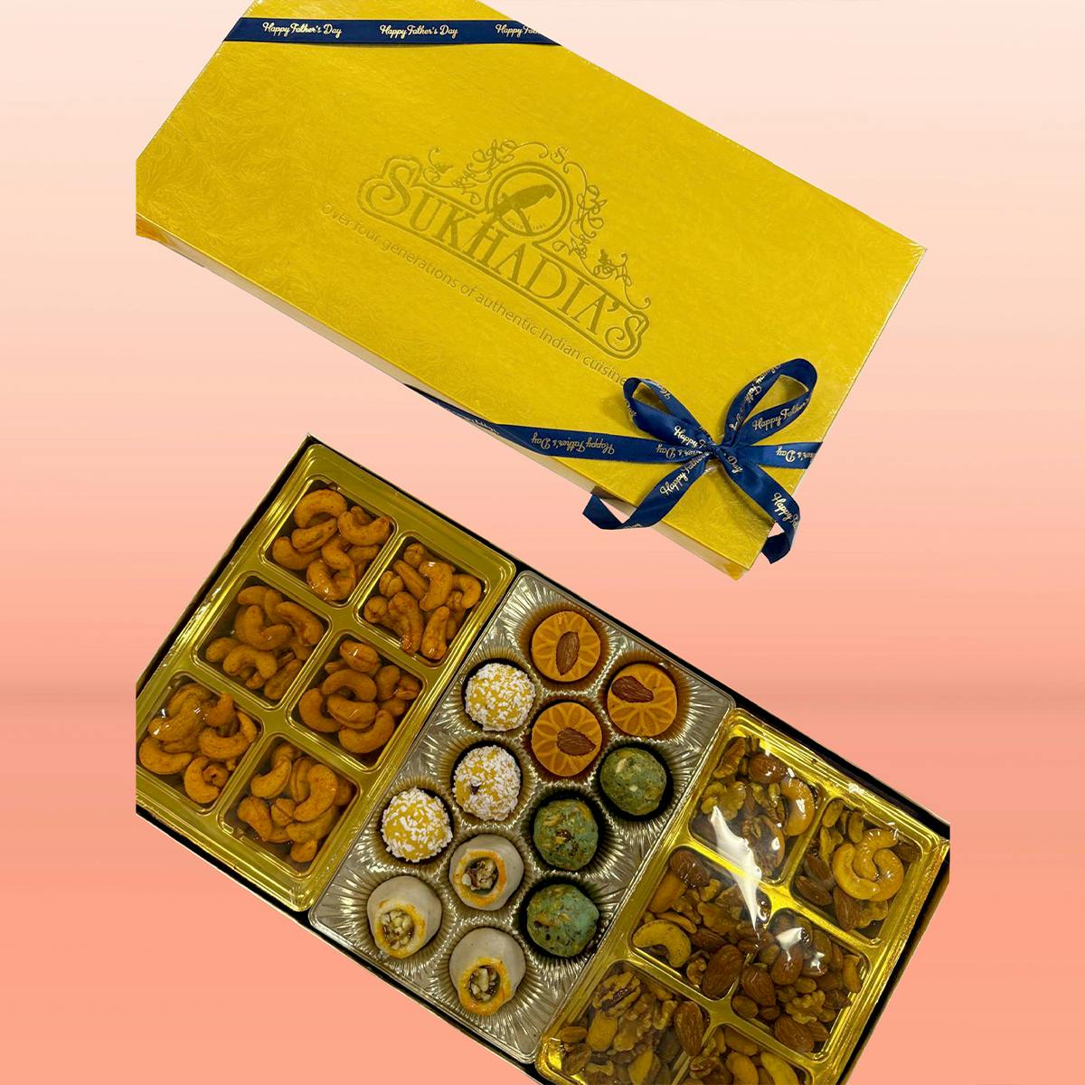 Father's Day Sweets & Premium Nuts Gift Box by Sukhadia's - Alternate image 2