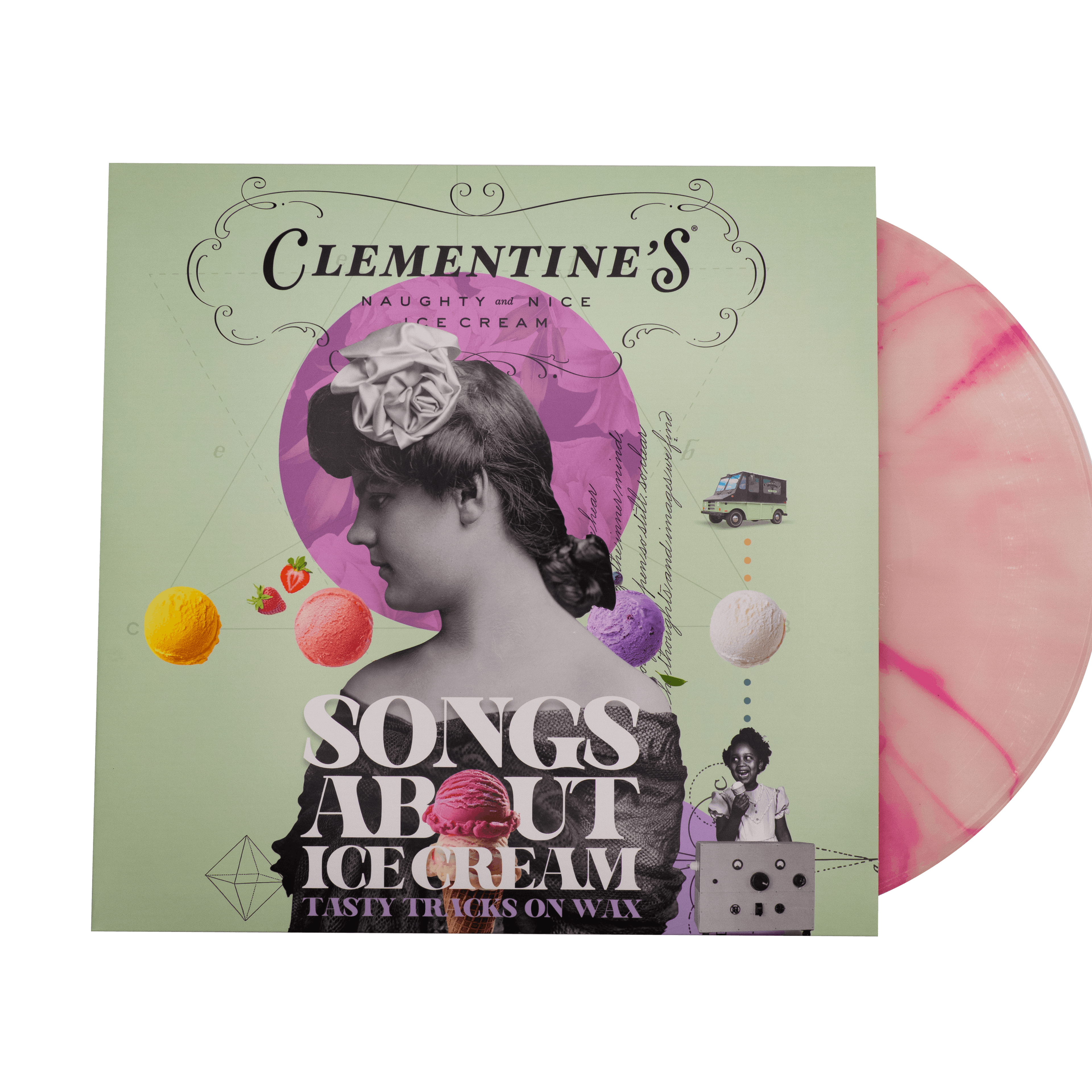 “Songs About Ice Cream: Tasty Trax on Wax” Vinyl by Clementine's Naughty & Nice Ice Cream