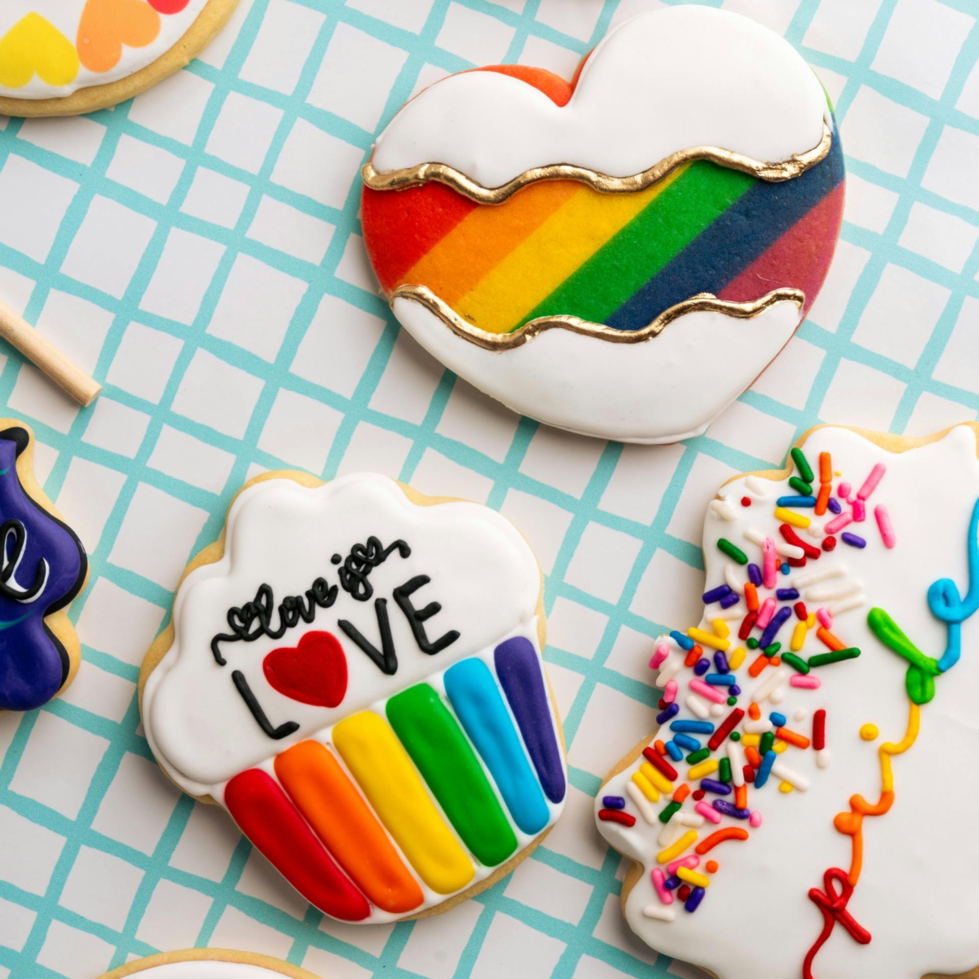 Pride Decorated Butter Cookies by Dessert Gallery - Alternate image 3