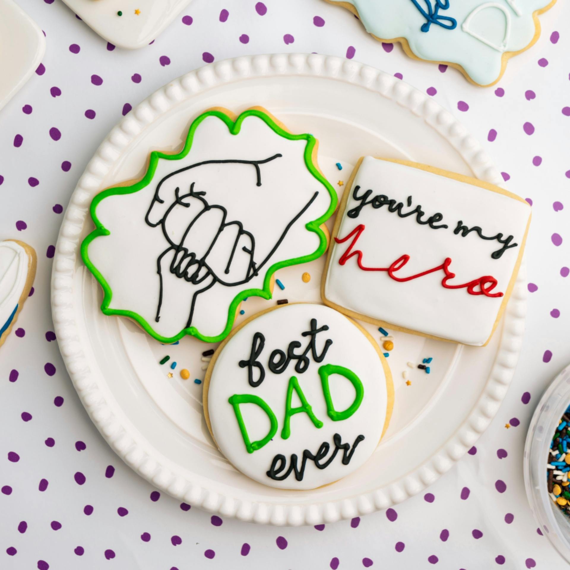 Father's Day Decorated Butter Cookies by Dessert Gallery - Alternate image 2