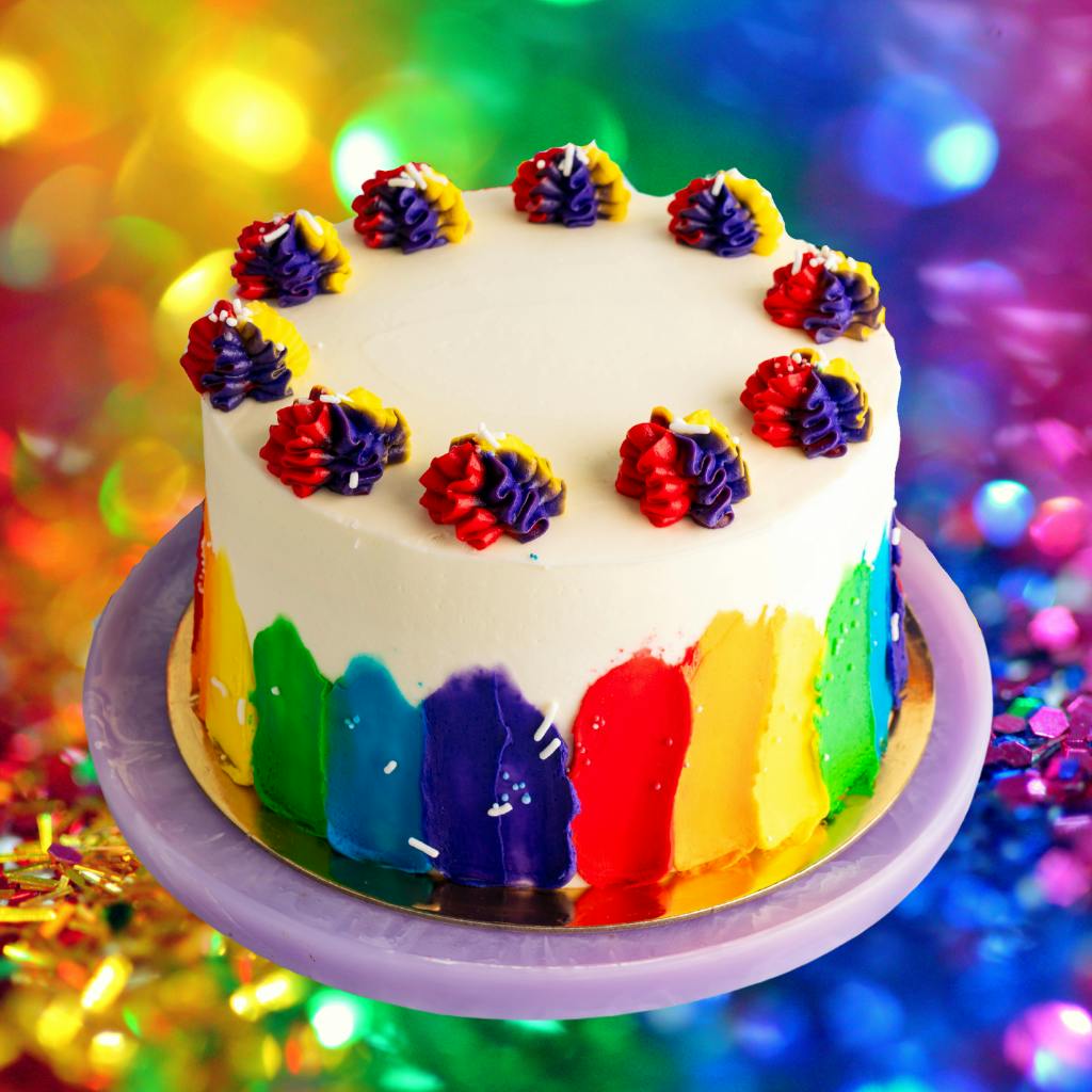 Pride Rainbow Cake by Dessert Gallery