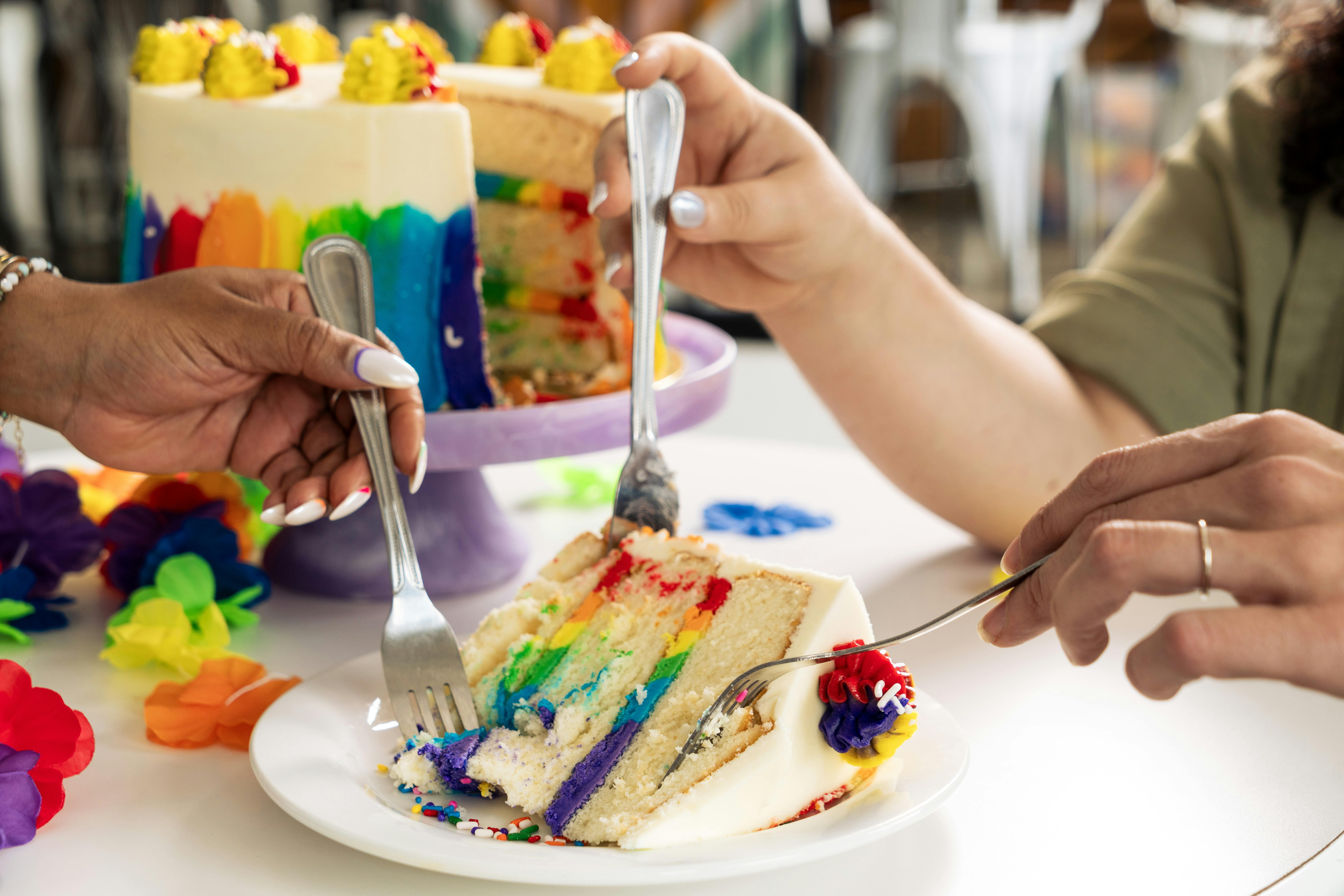 Pride Rainbow Cake by Dessert Gallery - Alternate image 1
