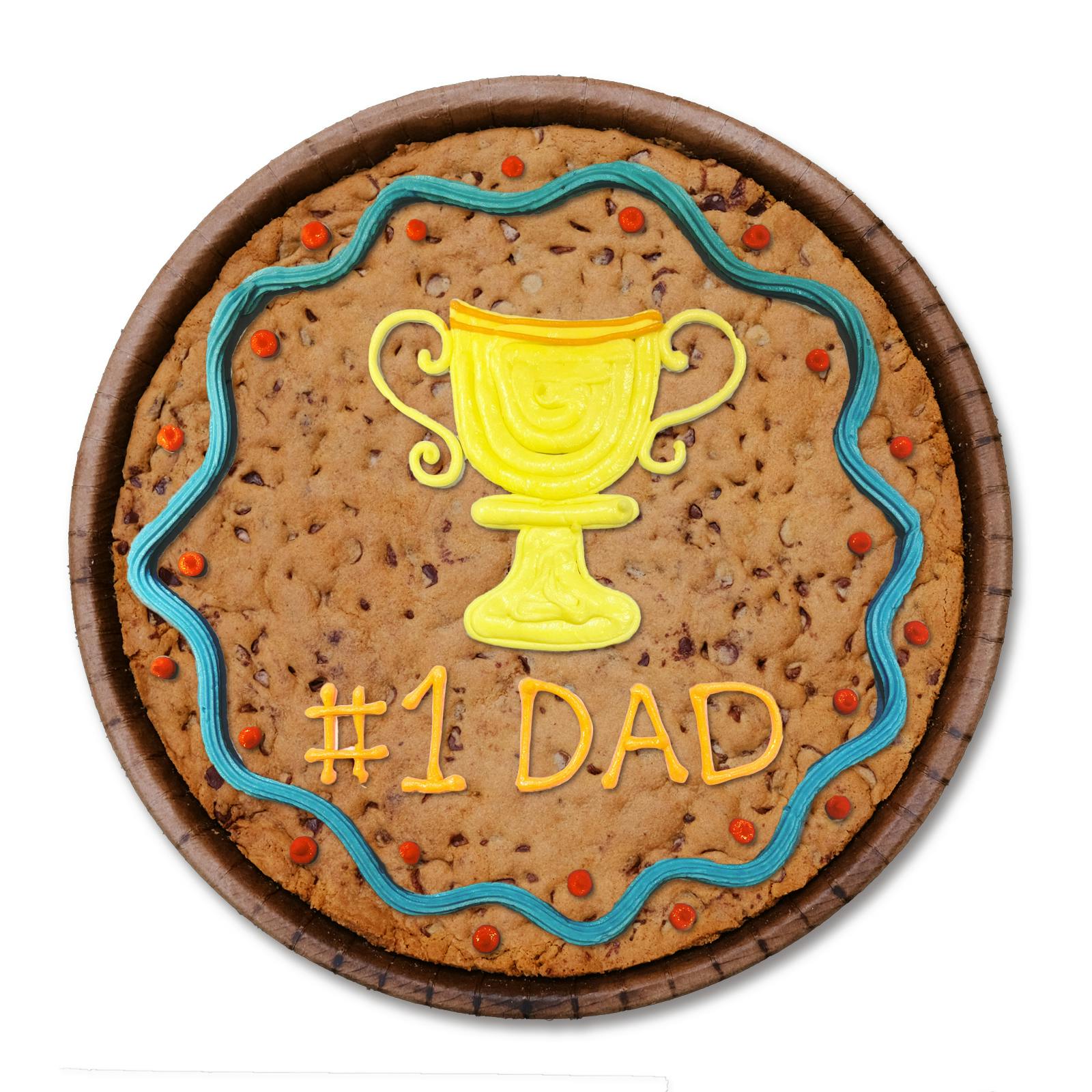 Father's Day Chocolate Chip Cookie Cake by Famous 4th Street Cookie Co.