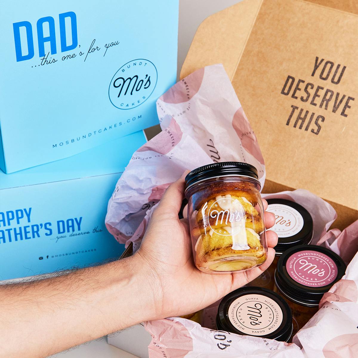 Father's Day Mini Bundt Cake Jars Gift Box by Mo's Bundt Cakes - Alternate image 2