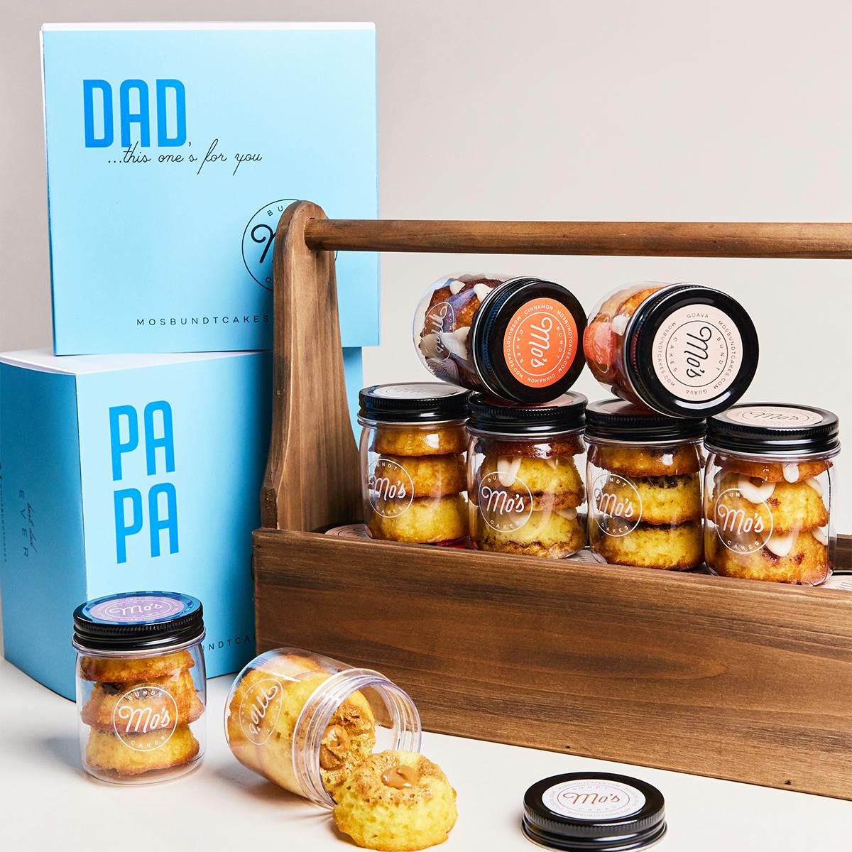 Father's Day Mini Bundt Cake Jars Gift Box by Mo's Bundt Cakes