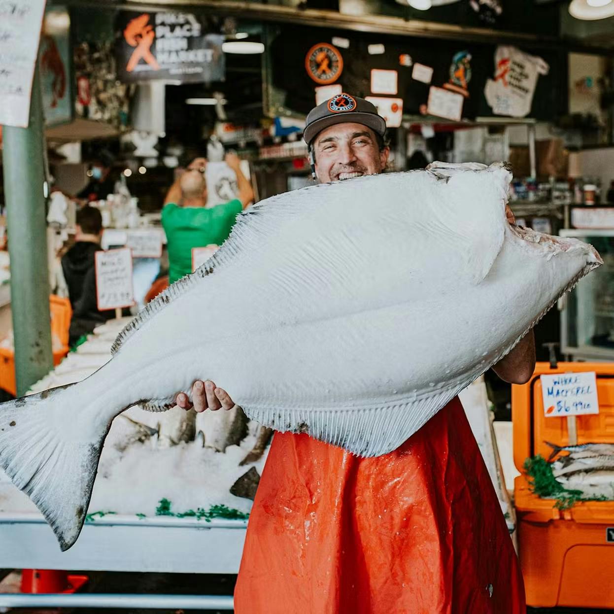 Halibut - Whole Fish, Alaska, Wild by Pike Place Fish Market
