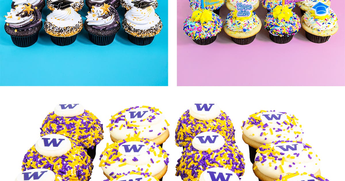 Graduation Cupcakes 12 Pack by Trophy Cupcakes Goldbelly