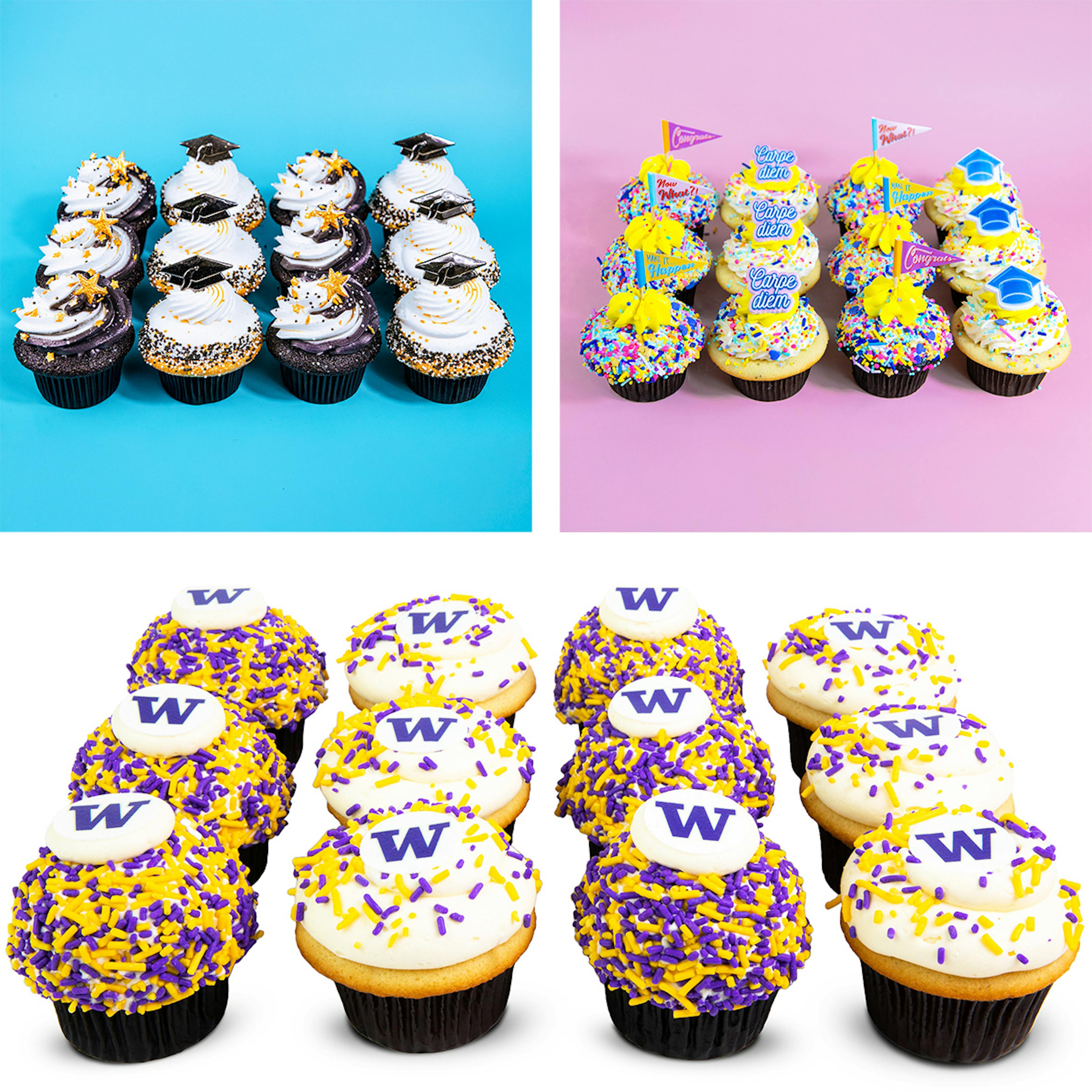 Graduation Cupcakes - 12 Pack by Trophy Cupcakes