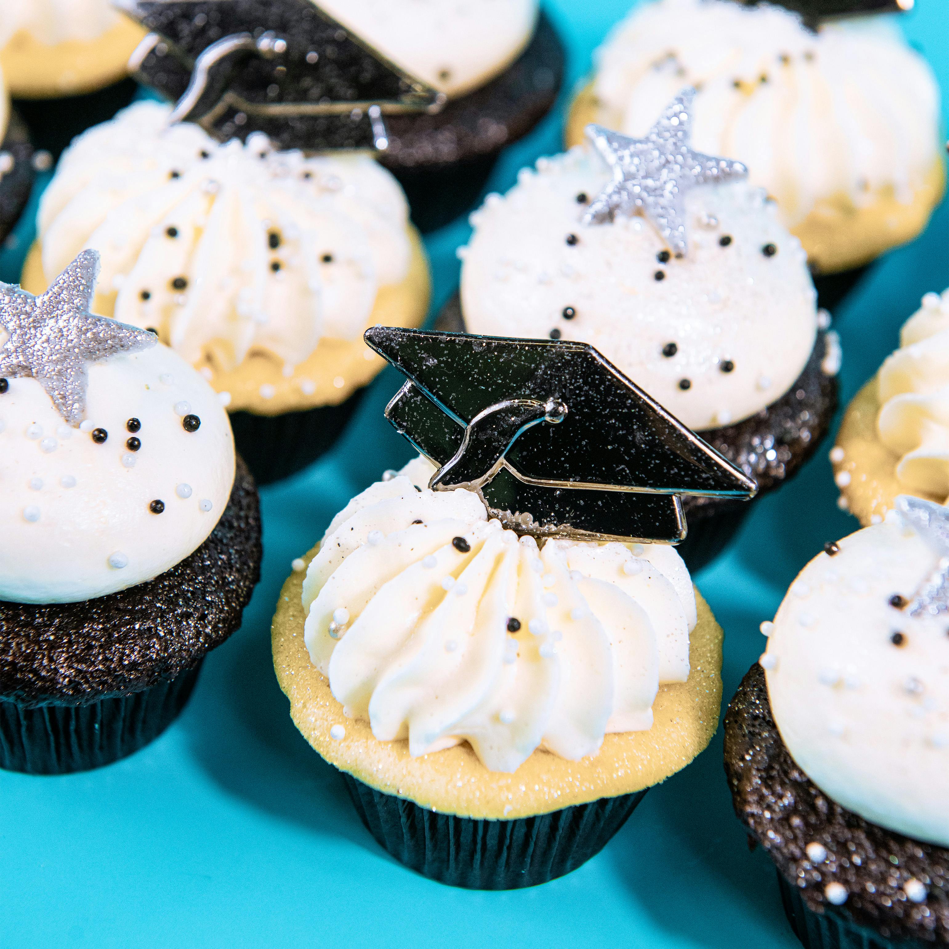 Graduation Mini Cupcakes - 12 Pack by Trophy Cupcakes - Alternate image 1