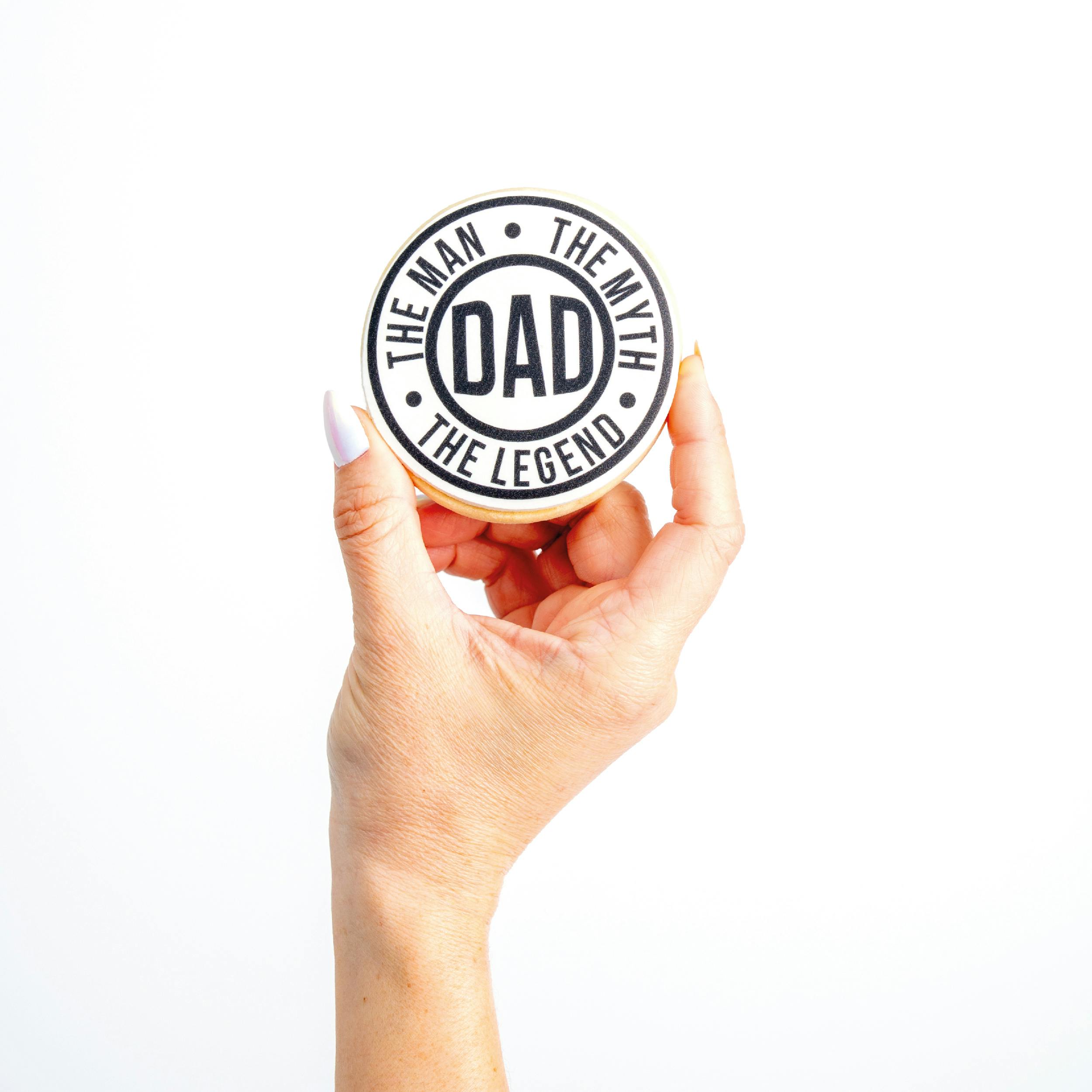 Father's Day "The Man, The Myth, The Legend" Shortbread Cookies by Sweet E's Bake Shop - Alternate image 1