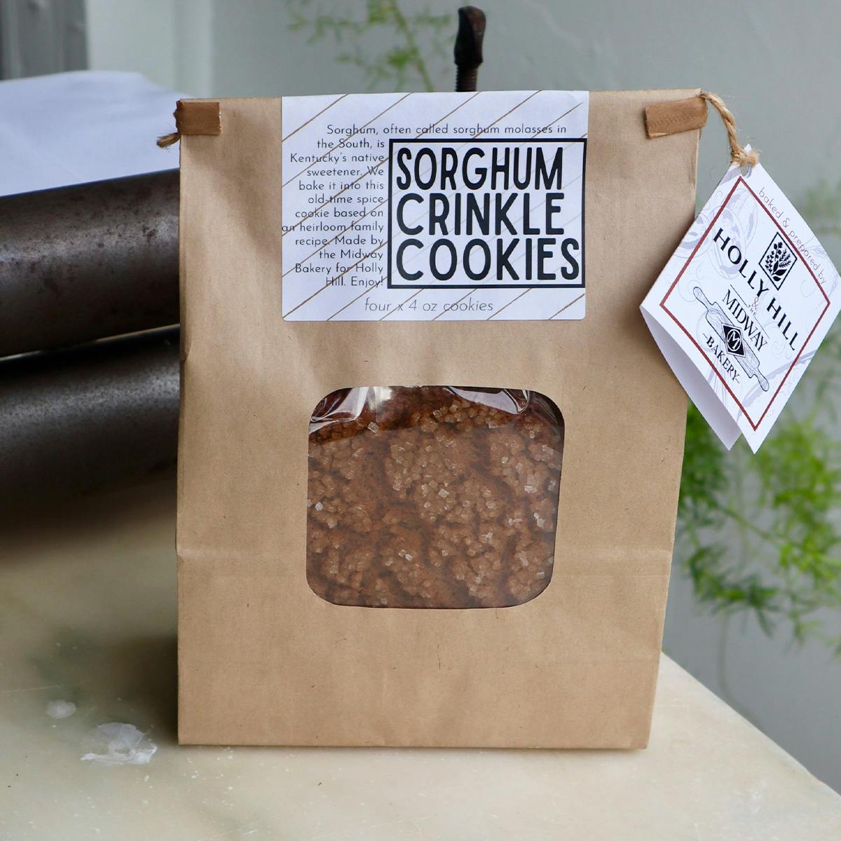 Jumbo Sorghum Crinkle Cookies - 4 Pack by Holly Hill