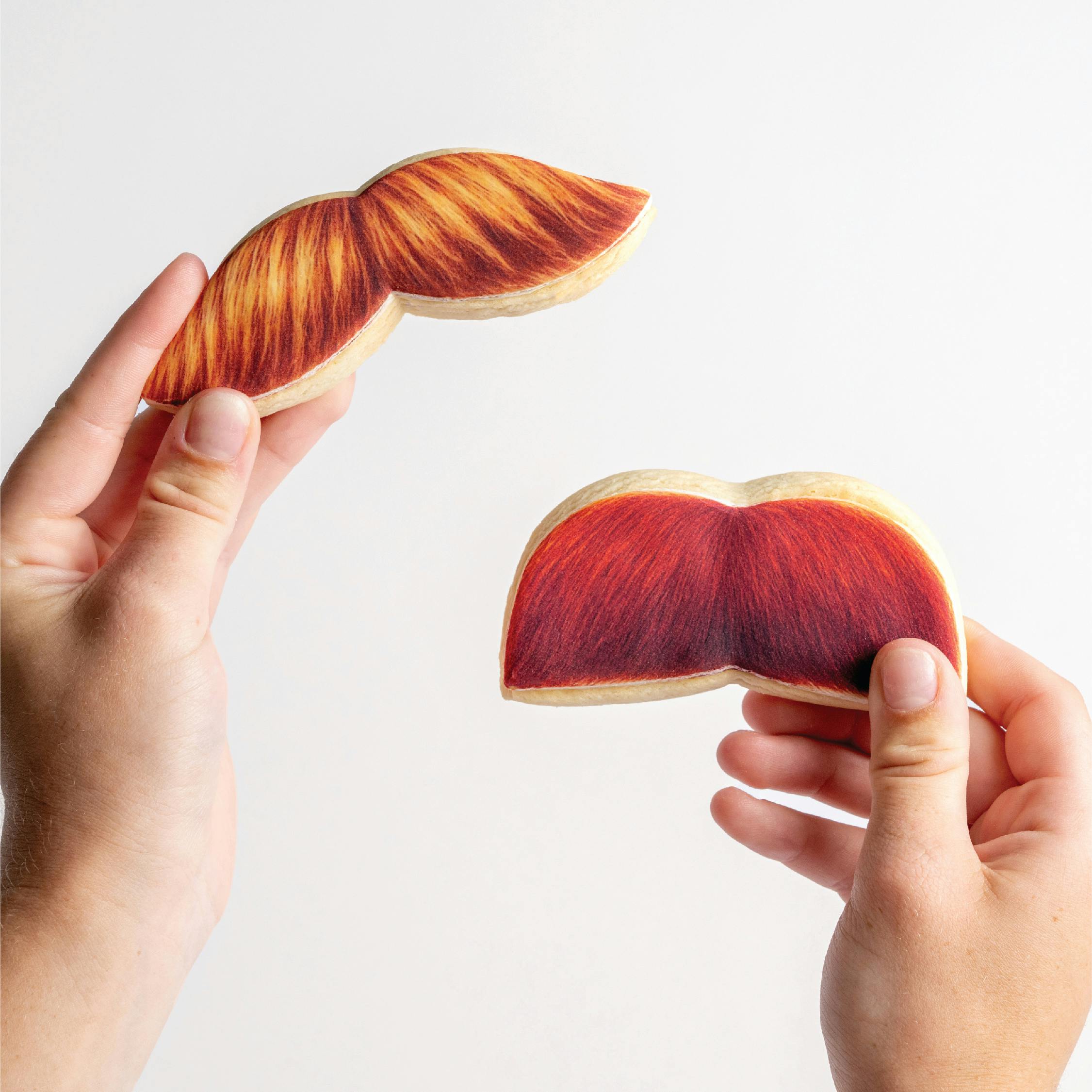 Father's Day Mustache Shortbread Cookies - 8 Pack by Sweet E's Bake Shop - Alternate image 2