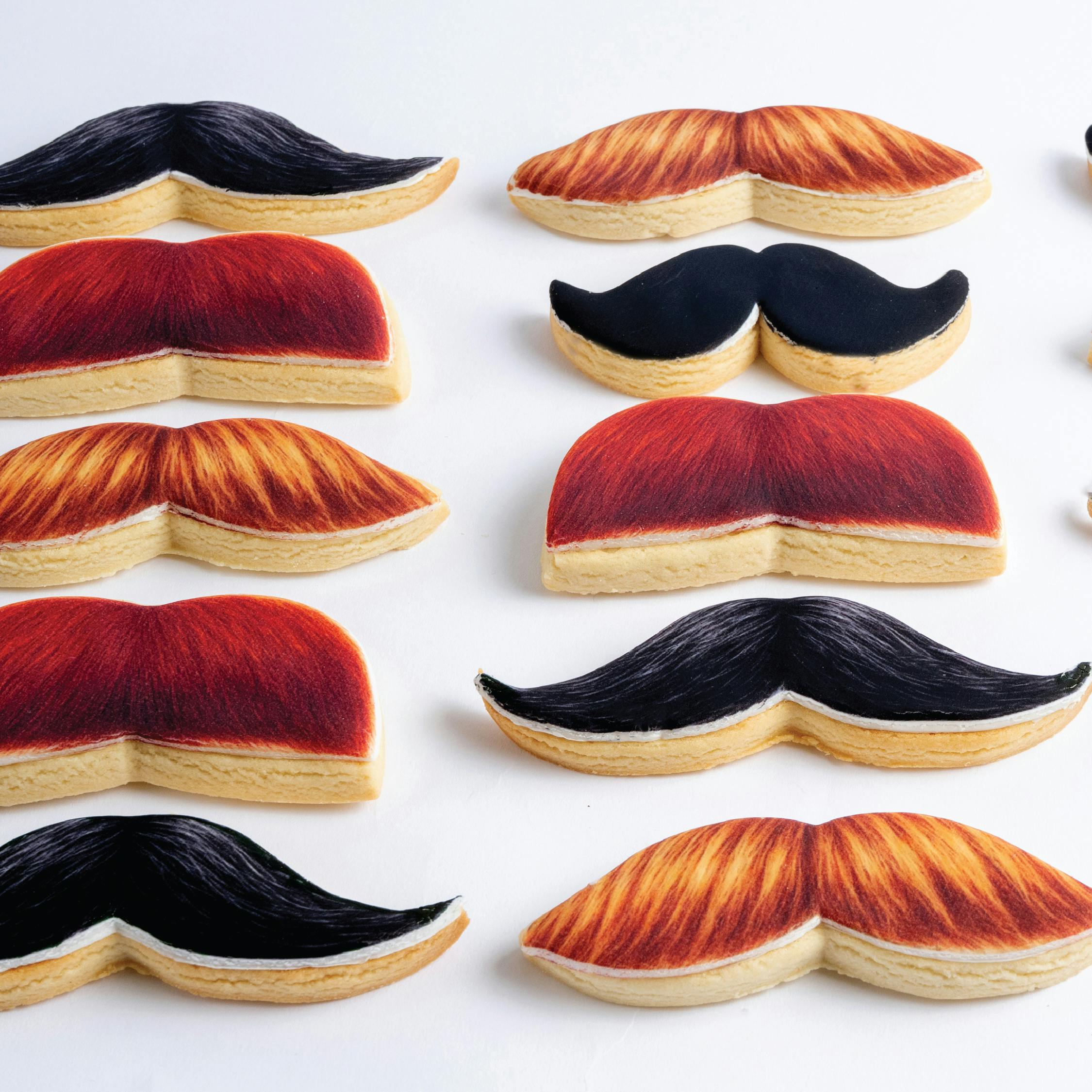 Father's Day Mustache Shortbread Cookies - 8 Pack by Sweet E's Bake Shop - Alternate image 4