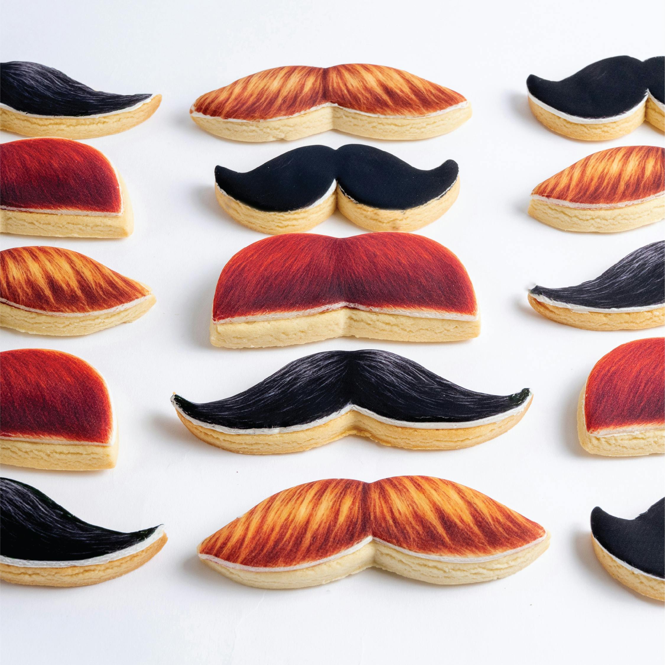 Father's Day Mustache Shortbread Cookies - 8 Pack by Sweet E's Bake Shop - Alternate image 3