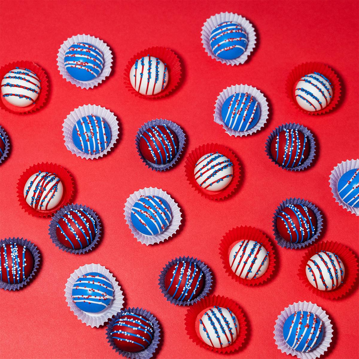 Patriotic Cake Balls by Flour Shop