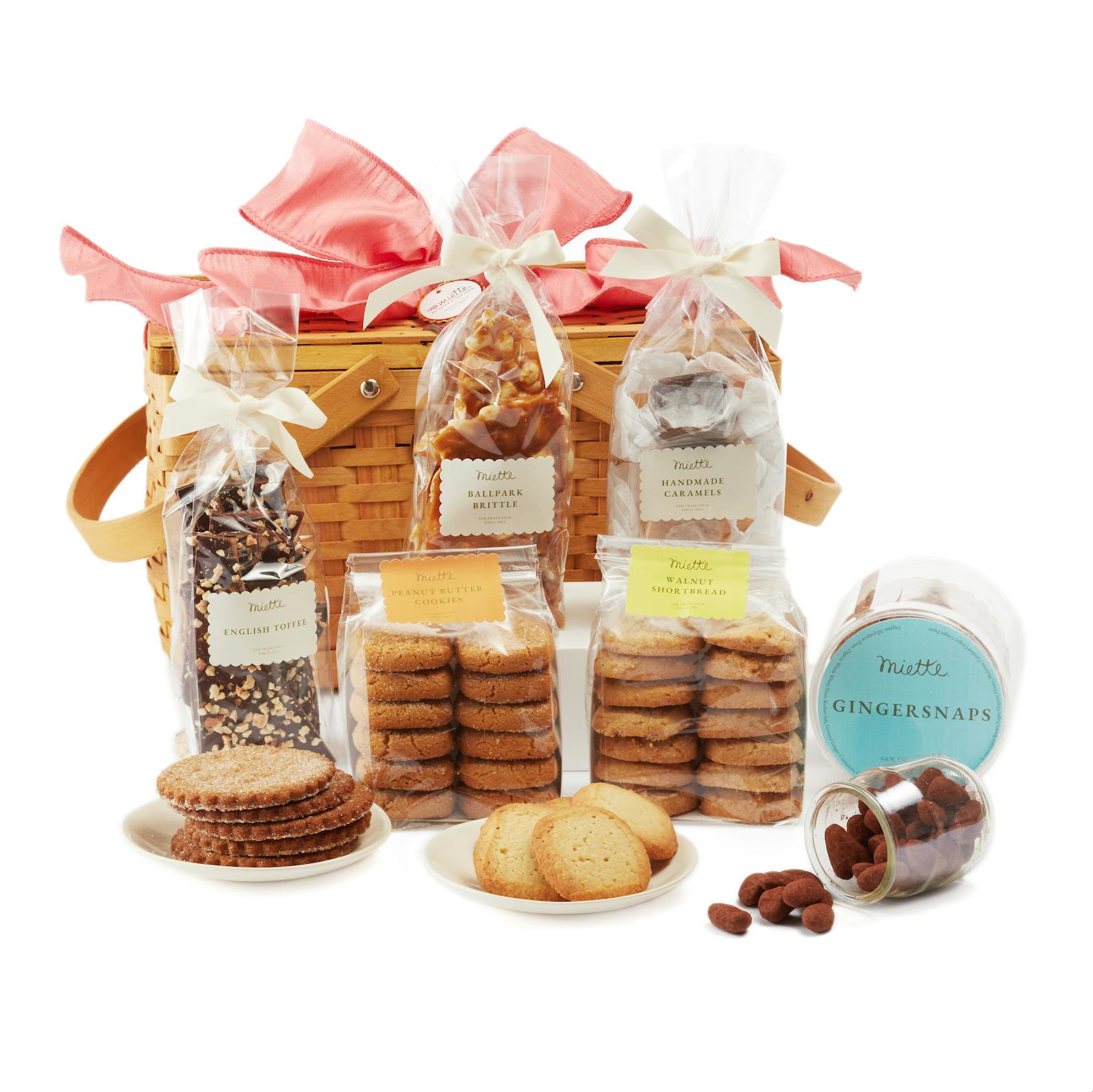 English-Style Cookies + Candy Hamper Basket by Miette Patisserie