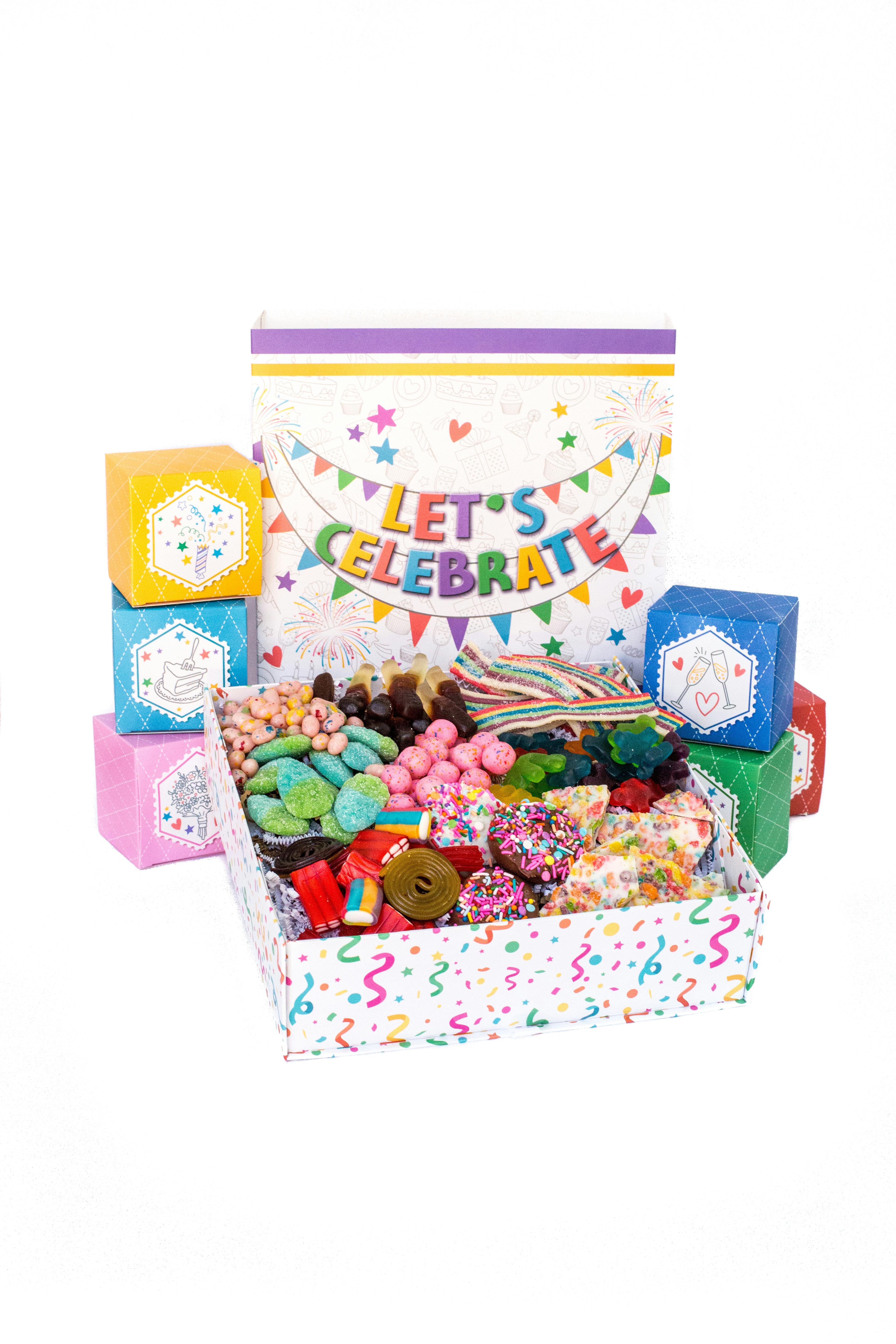 "Let's Celebrate" Chocolate & Treats Gift Box by Sugar Plum