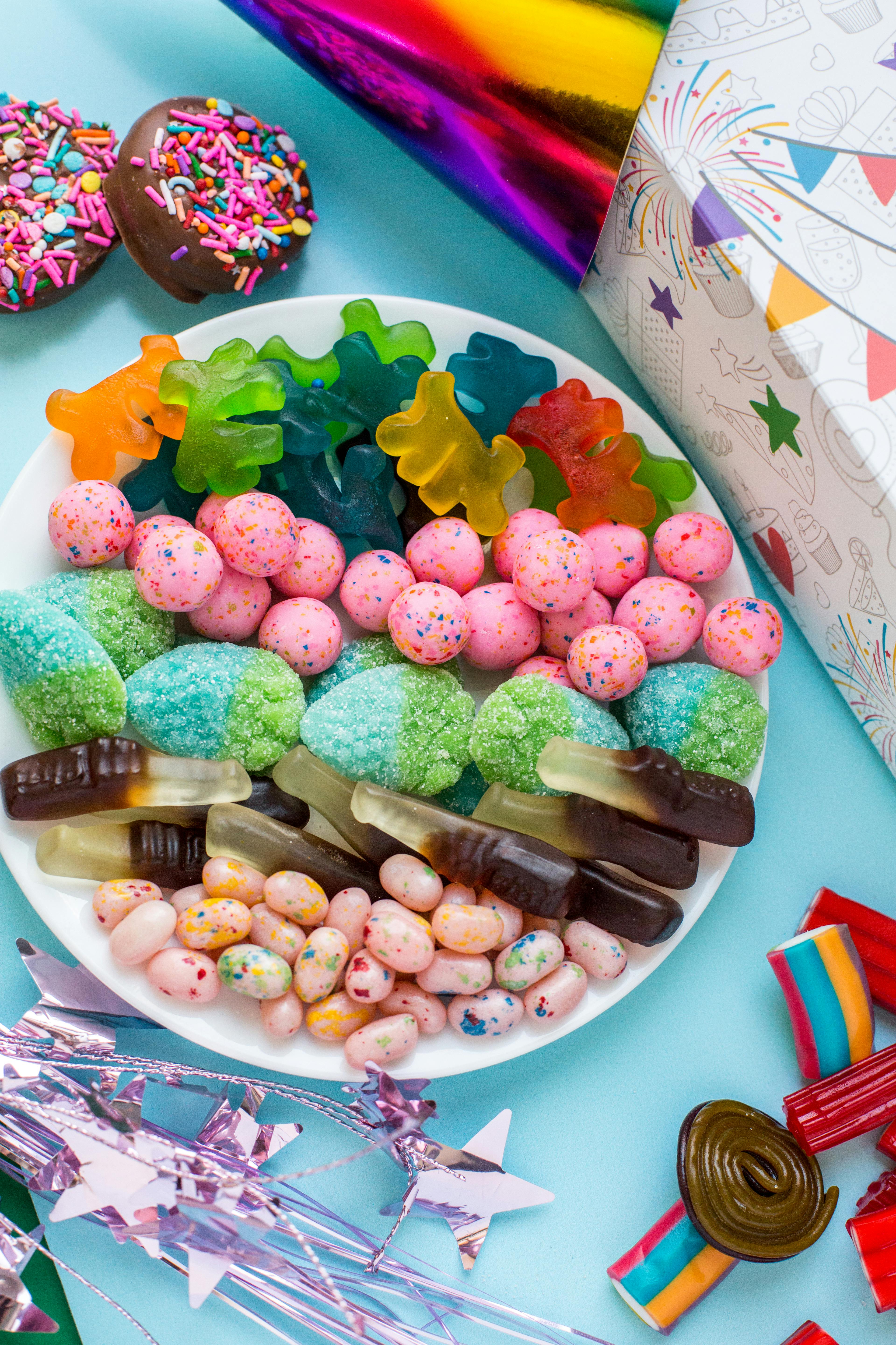 "Let's Celebrate" Chocolate & Treats Gift Box by Sugar Plum - Alternate image 2