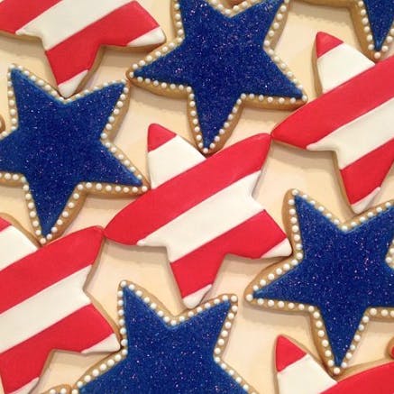 July 4th Iced Sugar Cookie Gift Set - 12 Pack by Elegant Desserts