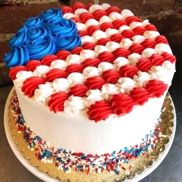 American Flag Cake by Elegant Desserts