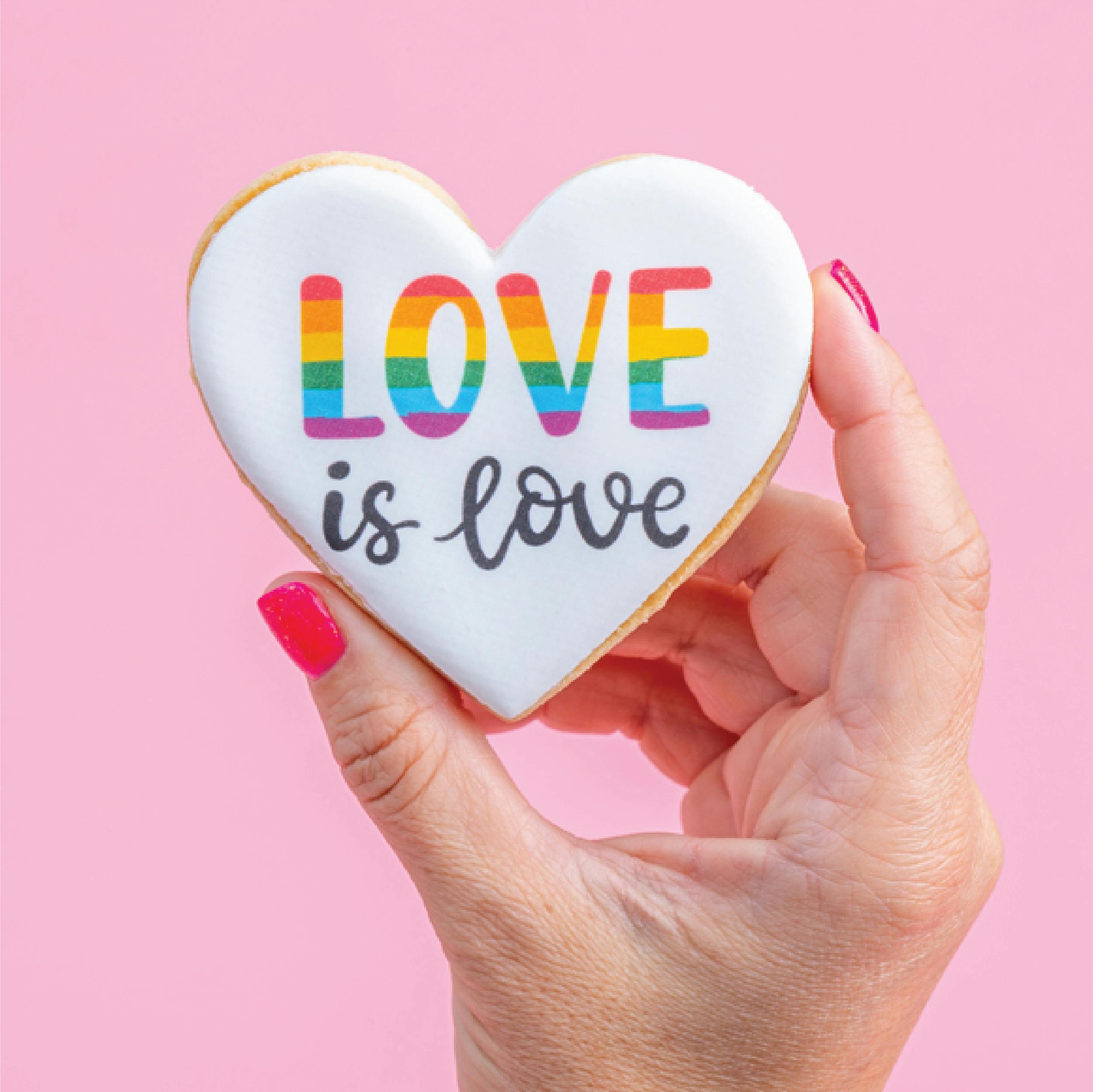 Pride "Love is Love" Cookies + Cake Pops - 12 Pack by Sweet E's Bake Shop - Alternate image 3