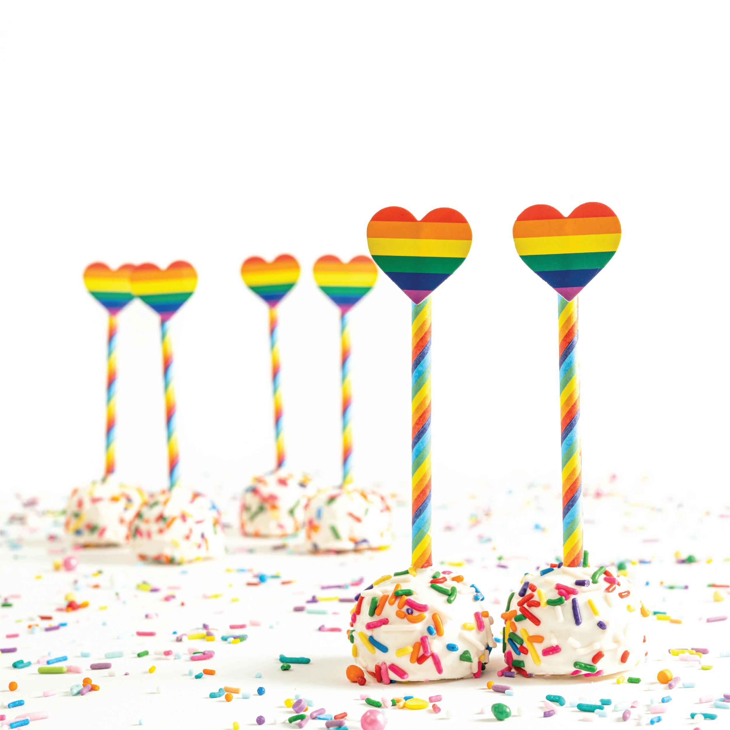 Pride "Love is Love" Cookies + Cake Pops - 12 Pack by Sweet E's Bake Shop - Alternate image 2