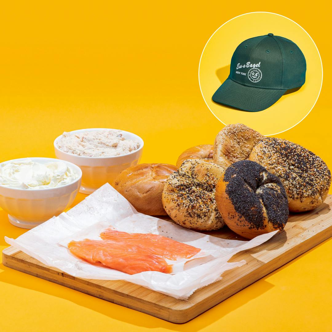 New York Bagel Brunch for 6 + Hat Gift Set by Ess-a-Bagel