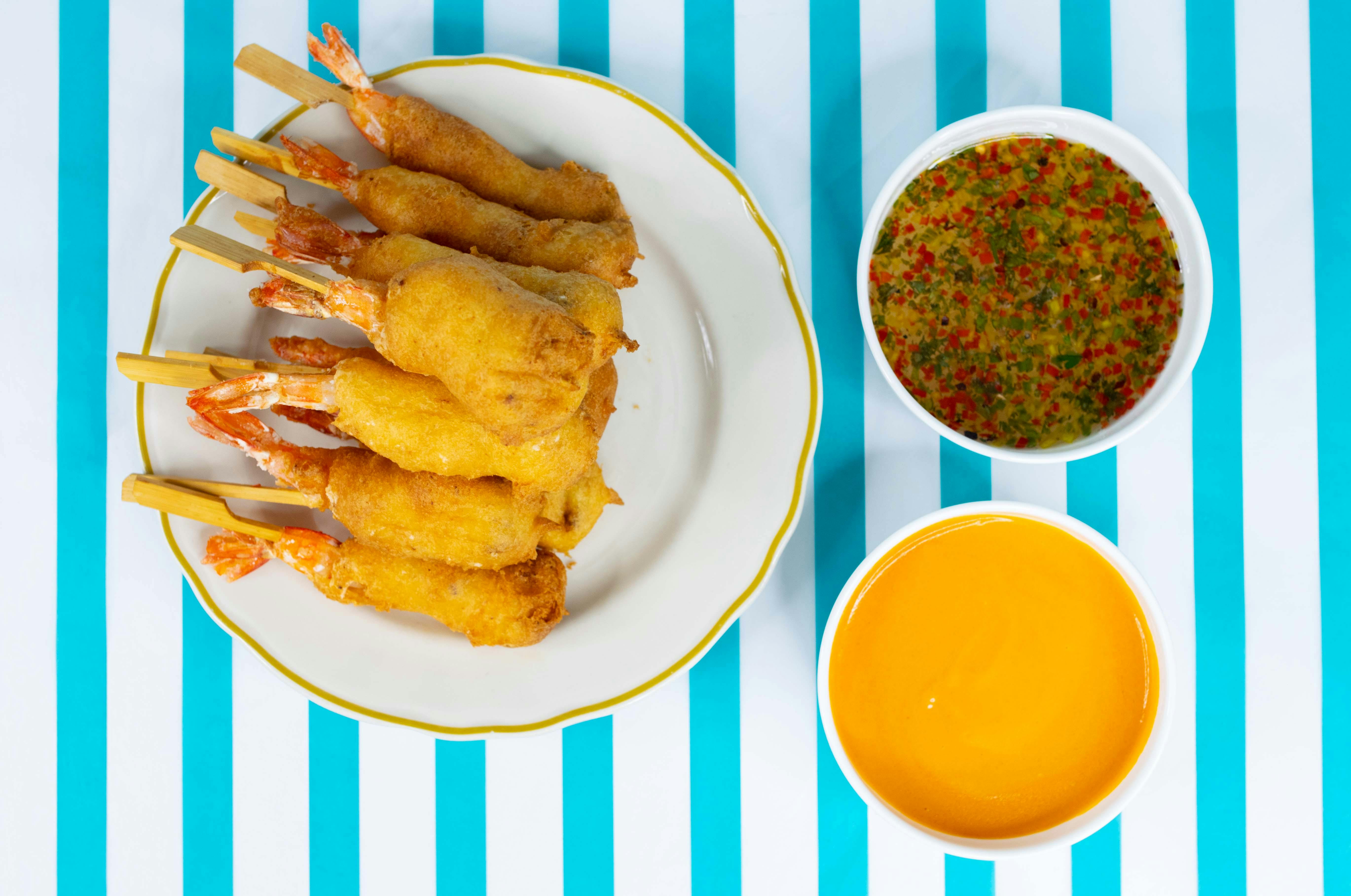 Legendary Shrimp & Tasso Corndogs by Commander's Palace