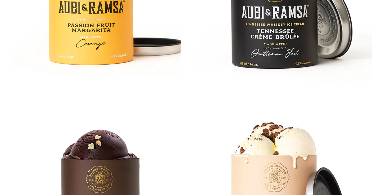 Liquor-Infused Ice Cream - Choose Your Own 4 Pack by Aubi & Ramsa ...