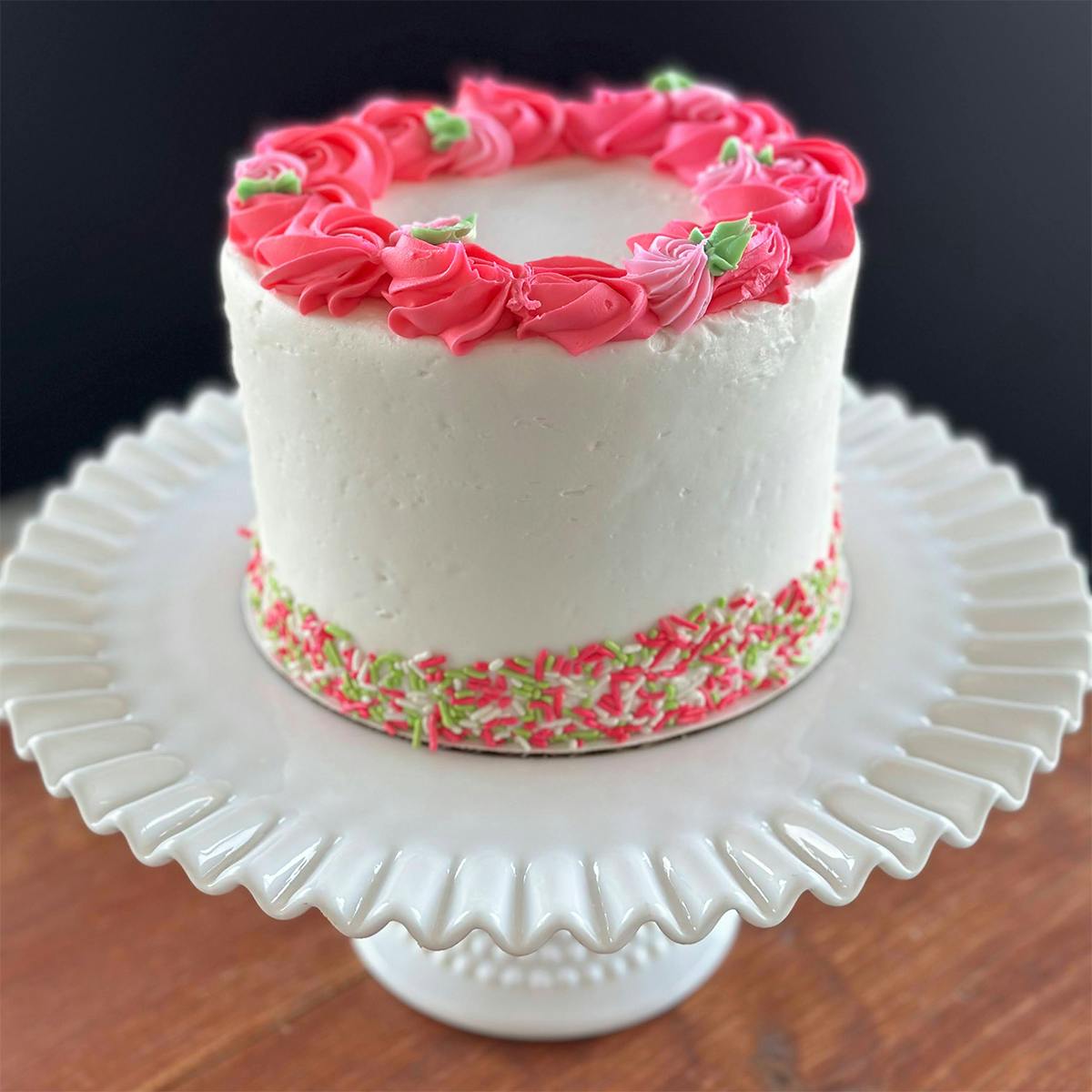 Lemon & Raspberry Sunshine Flower Cake by Blue Owl Bakery - Alternate image 1