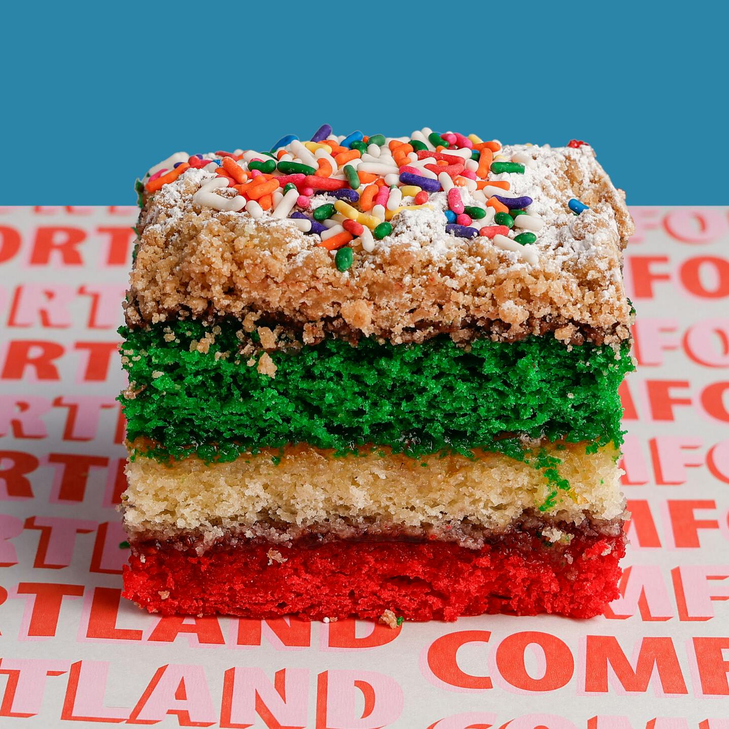 Rainbow Cookie Crumb Cake by Comfortland - Alternate image 4