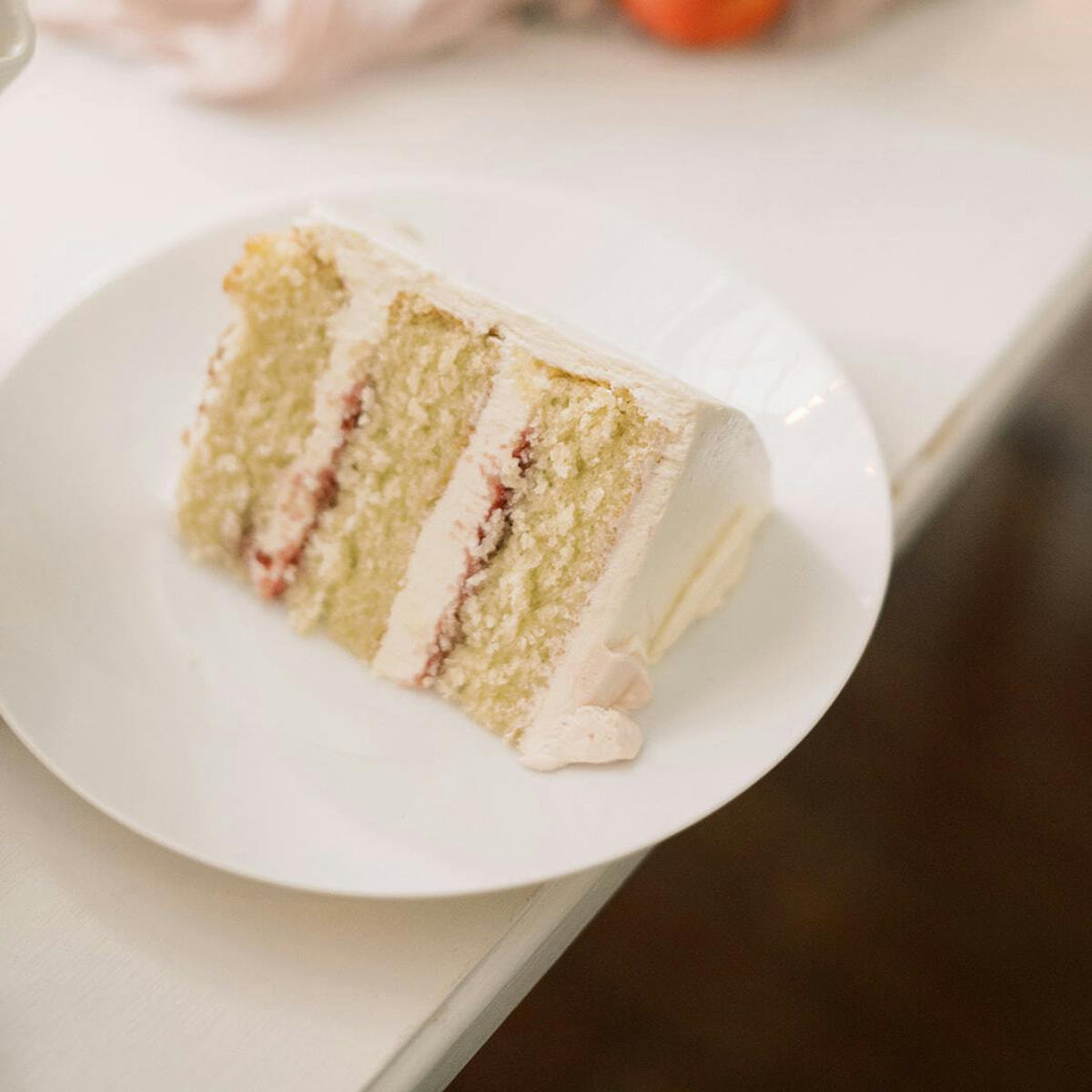 "The Wedding Cake" Floral Decorated Almond Raspberry Cake by Miri Nadler Cakes - Alternate image 2