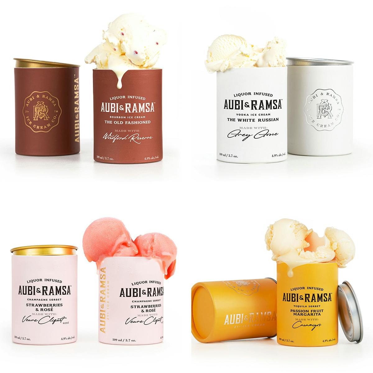 Liquor-Infused Ice Cream - Choose Your Own 8 Pack by Aubi & Ramsa