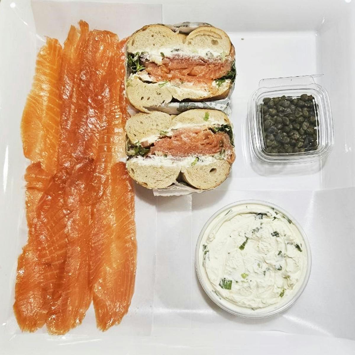 New York Signature Bagel Sandwich & 1 lb. Nova Kit for 6 + 6 FREE Bagels by Ess-a-Bagel - Alternate image 1