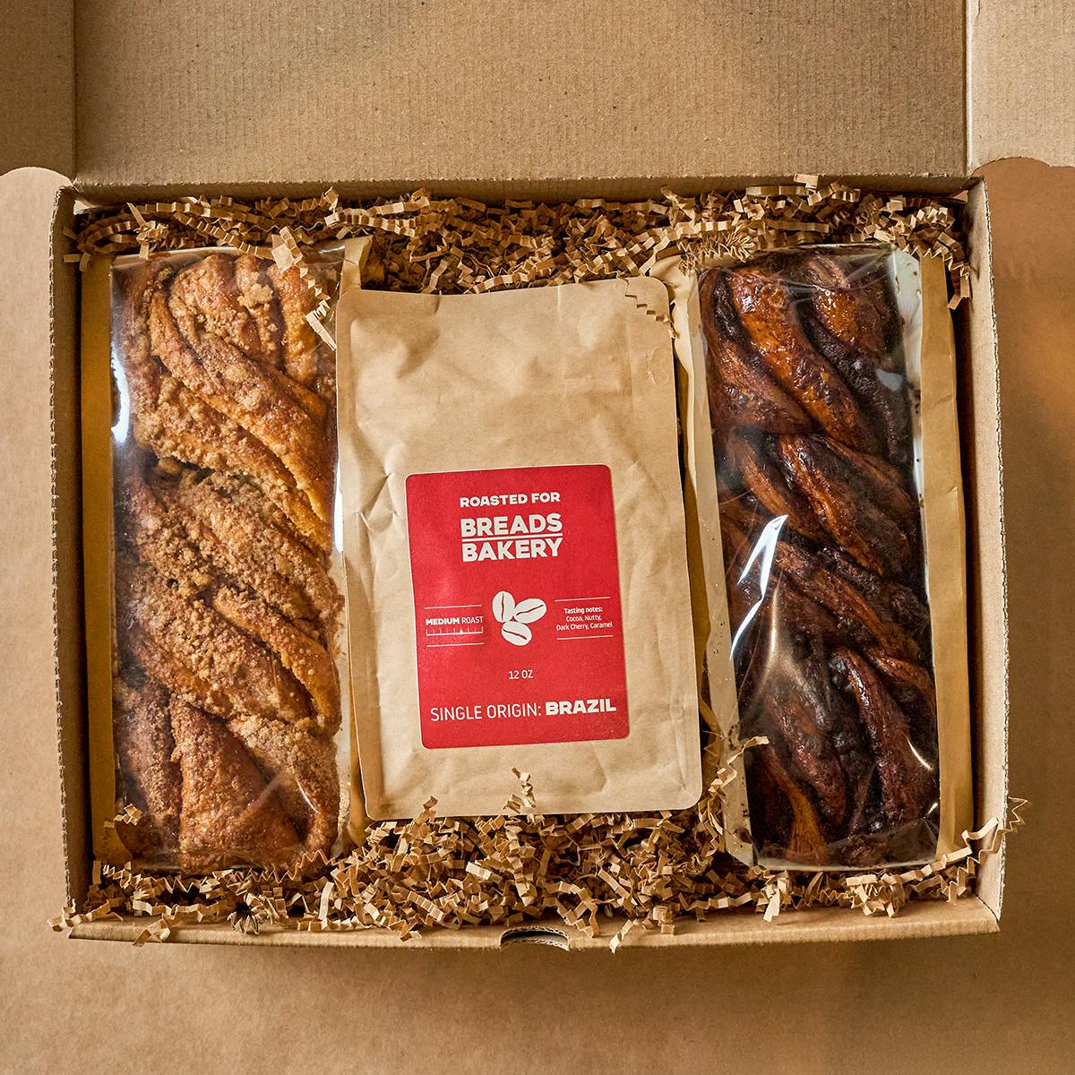 "The Wake-Up Package" Babka + Coffee Combo Pack by Breads Bakery