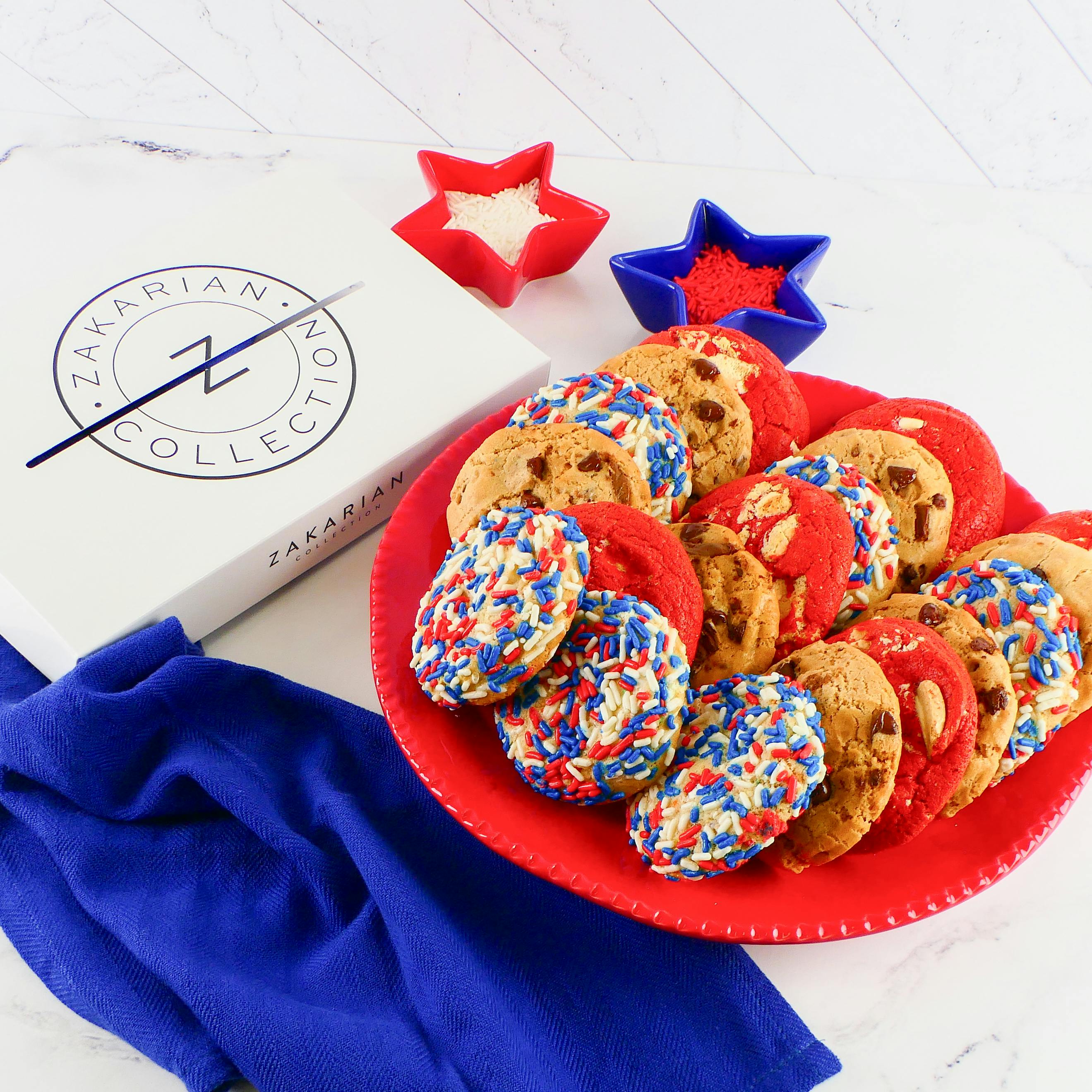 Zakarian's Awesome July 4th Cookies - 2 Dozen by Chef Geoffrey Zakarian