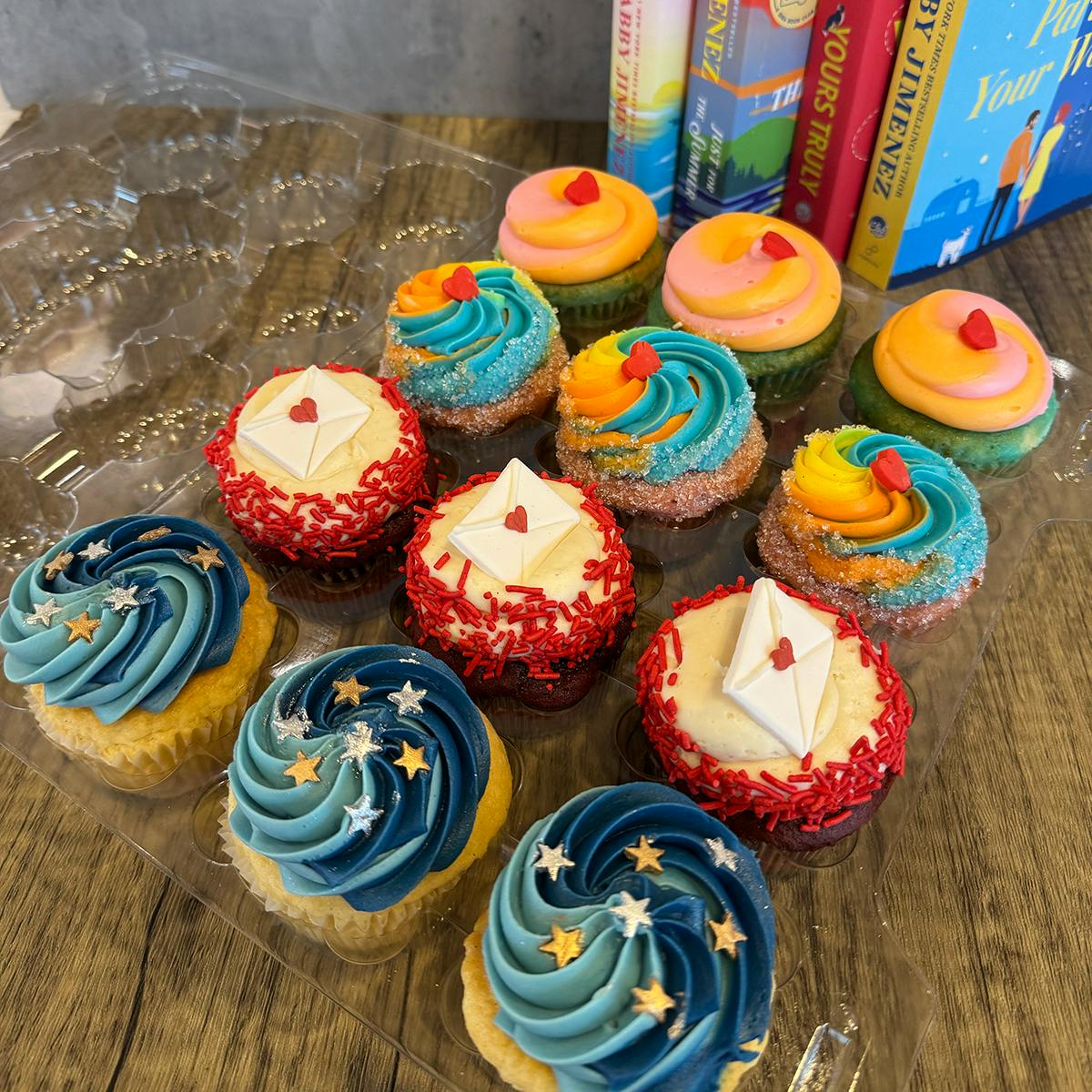 "Book Club" Assorted Cupcake Dozen by Nadia Cakes