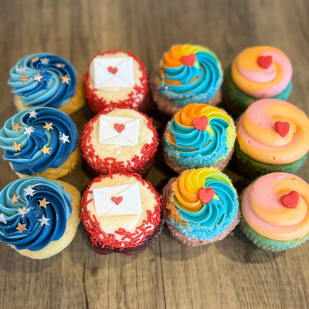 "Book Club" Assorted Cupcake Dozen by Nadia Cakes - Alternate image 1