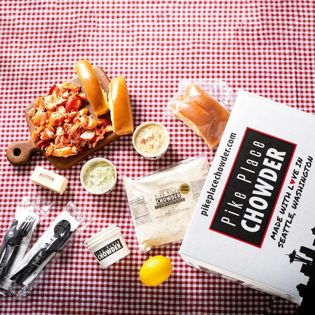 Lobster Roll Kit + FREE Chowder for 6 or 8 by Pike Place Chowder